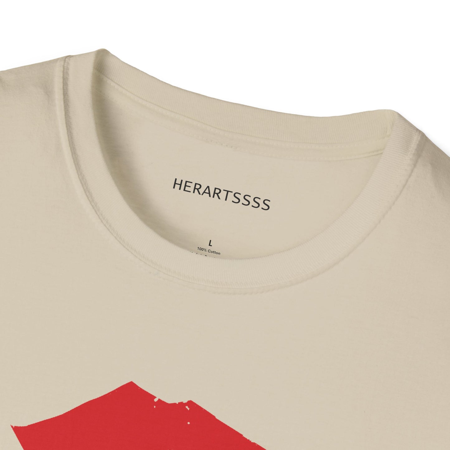 Kiss Mark Unisex Softstyle T-Shirt — 100% Ring-Spun Cotton | HERARTSSSS
