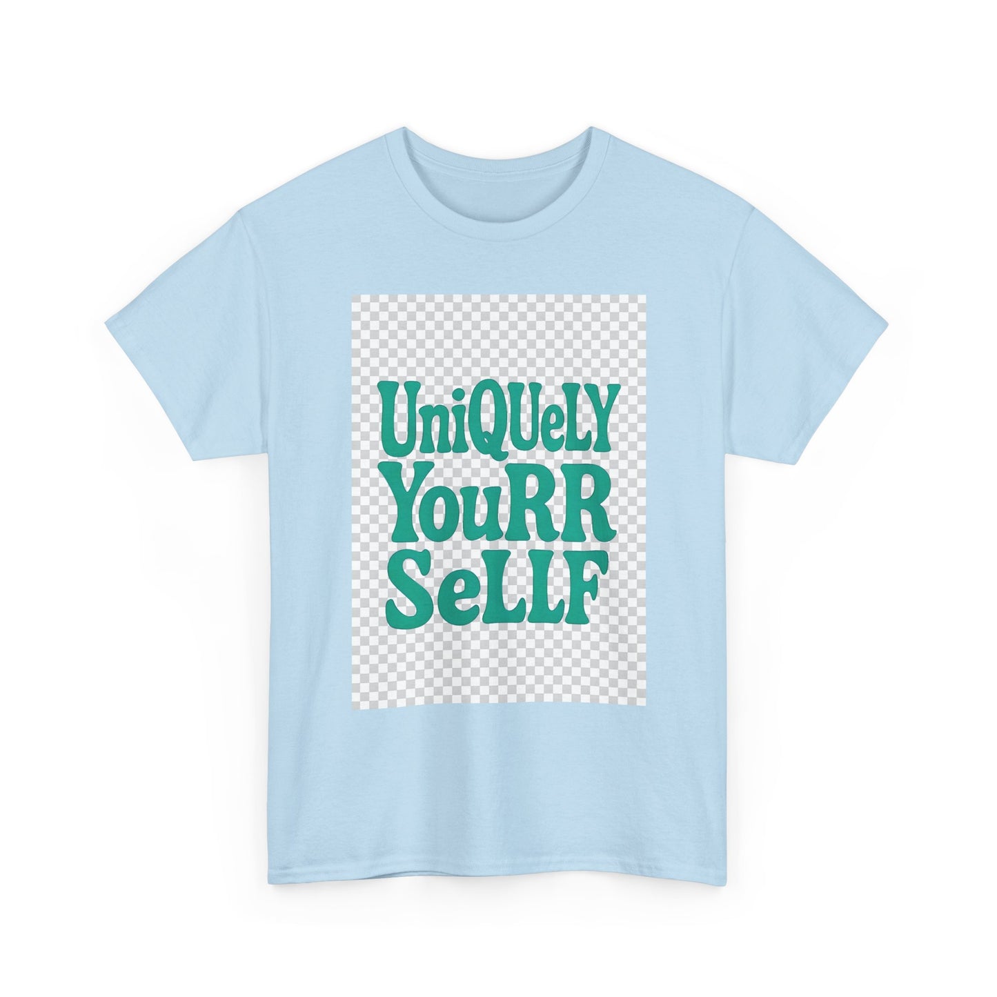 Uniquely You Unisex Heavy Cotton Tee – Empowerment Graphic Shirt, Everyday Comfort | HERARTSSSS