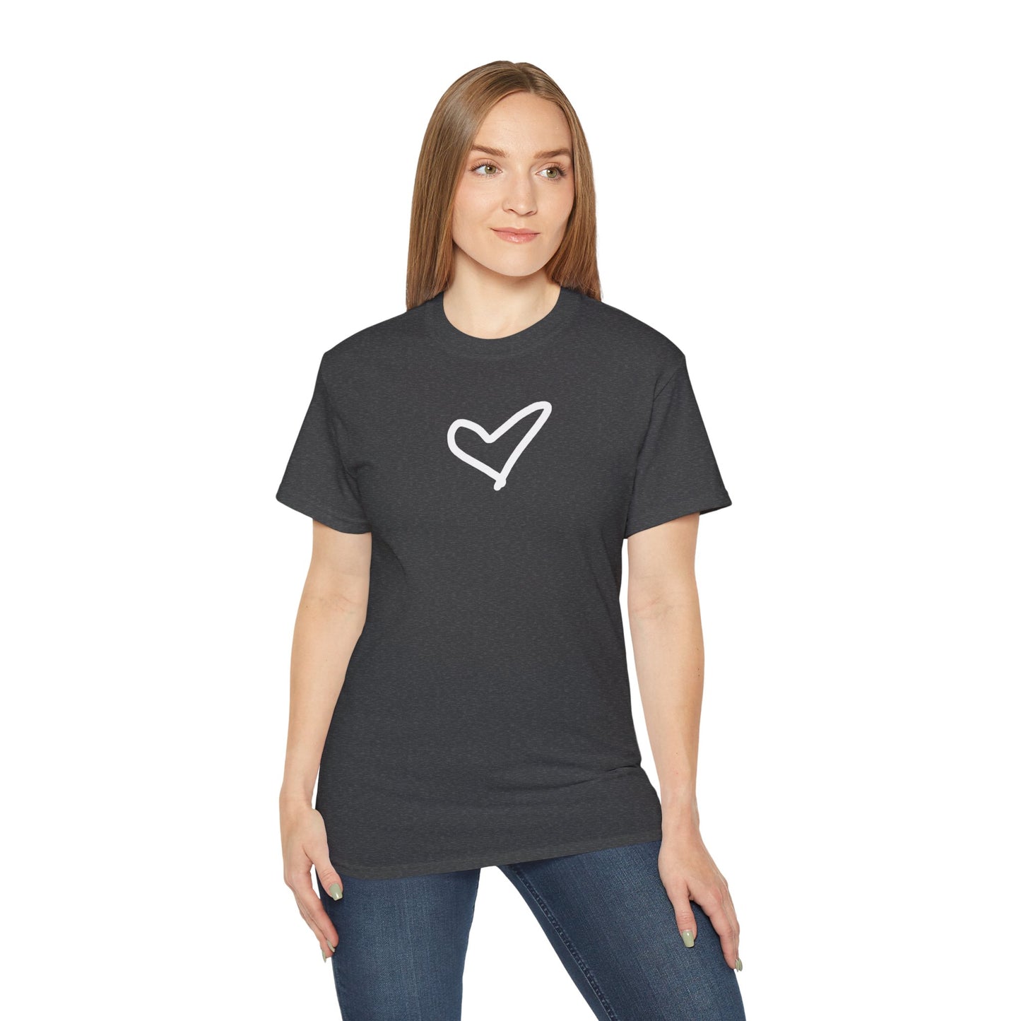 Heart Unisex Softstyle T-Shirt — 100% Ring-Spun Cotton