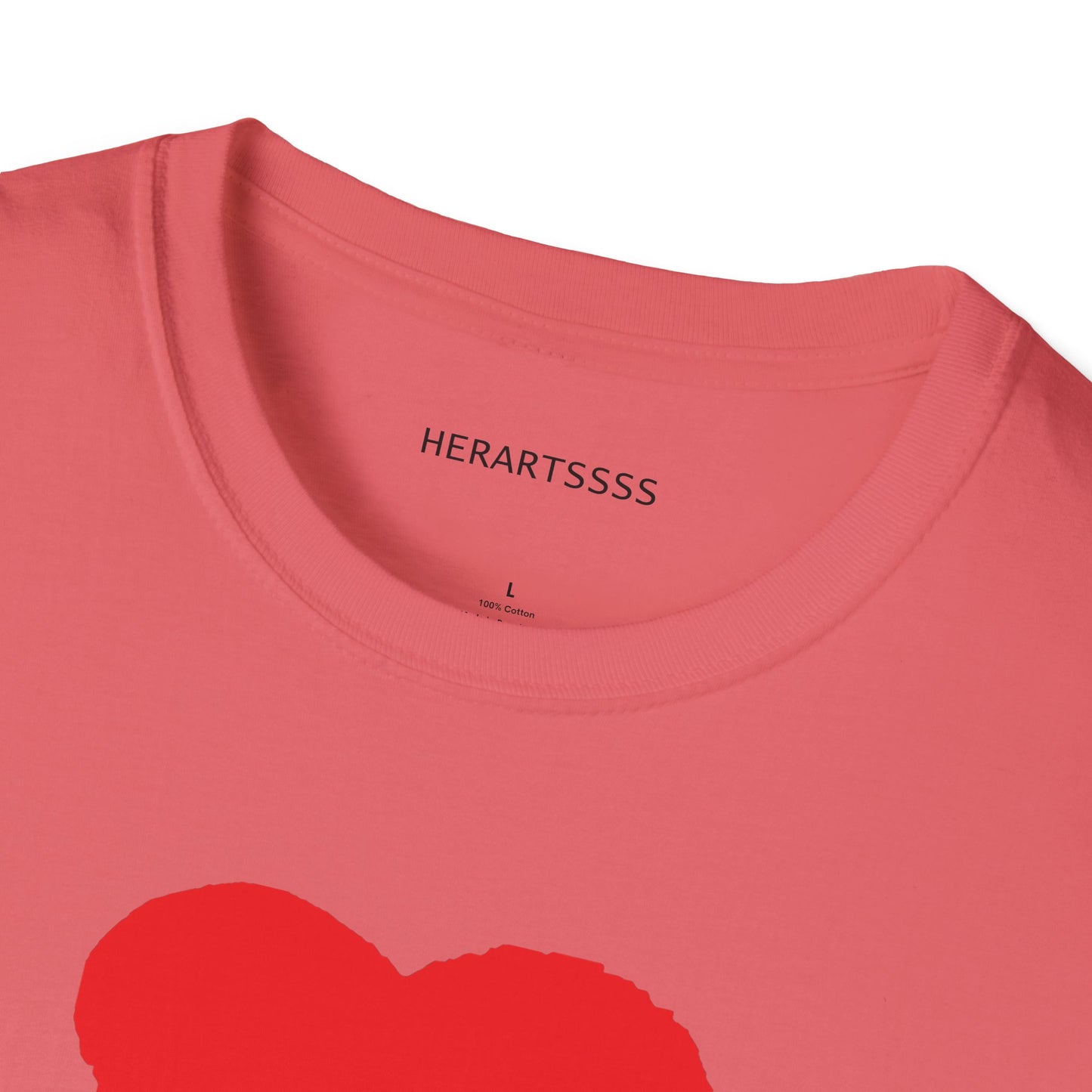 Heart Unisex Softstyle T-Shirt — 100% Ring-Spun Cotton | HERARTSSSS