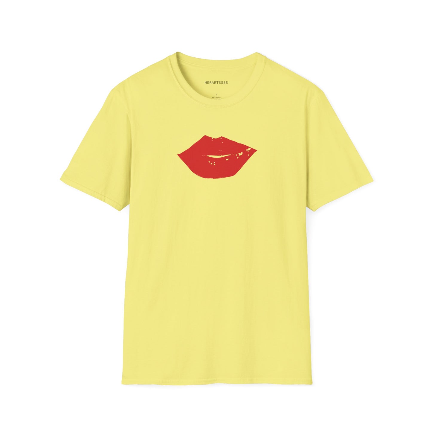 Kiss Mark Unisex Softstyle T-Shirt — 100% Ring-Spun Cotton | HERARTSSSS