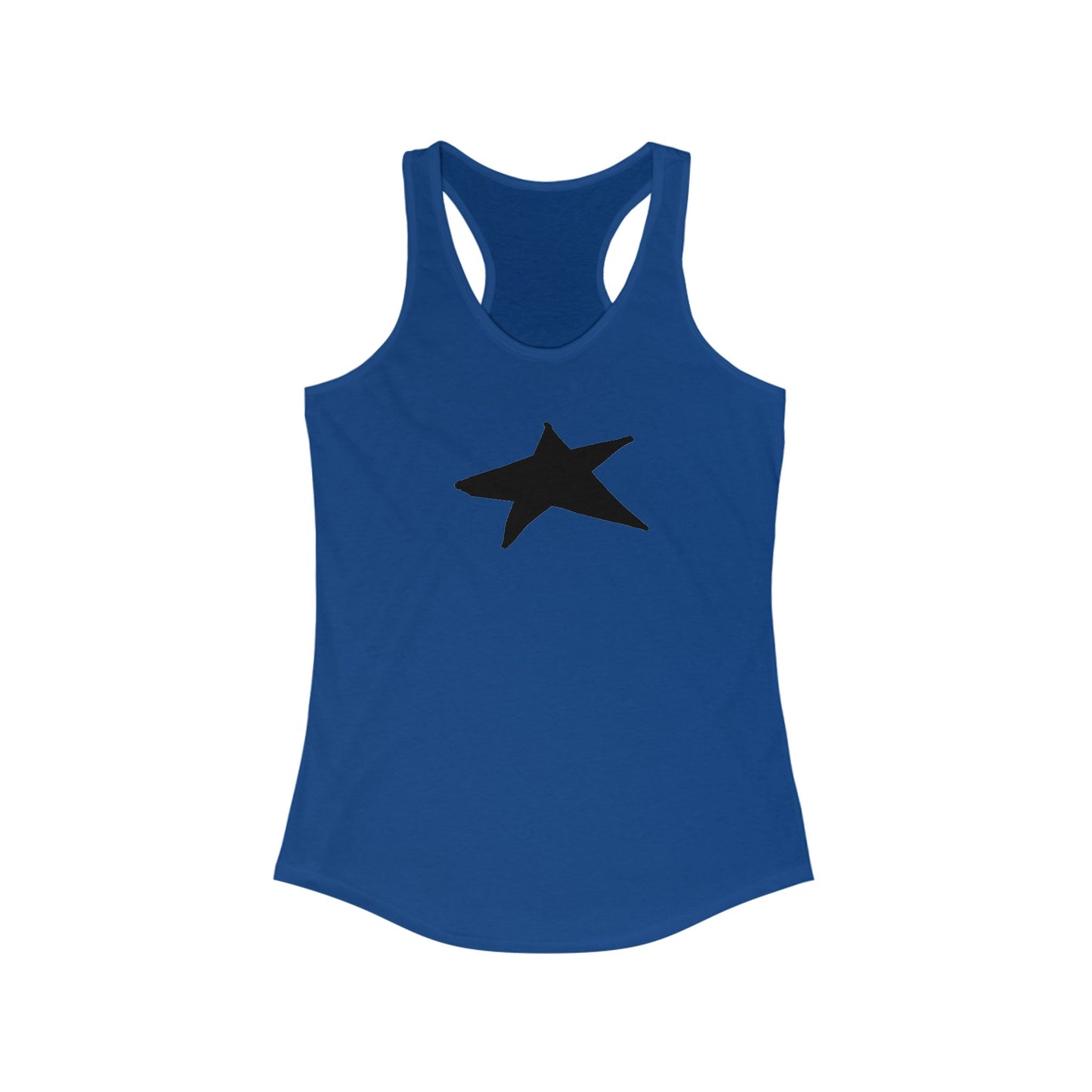 Black Star Women's Racerback Tank Top - Perfect for Casual Outings & Workouts