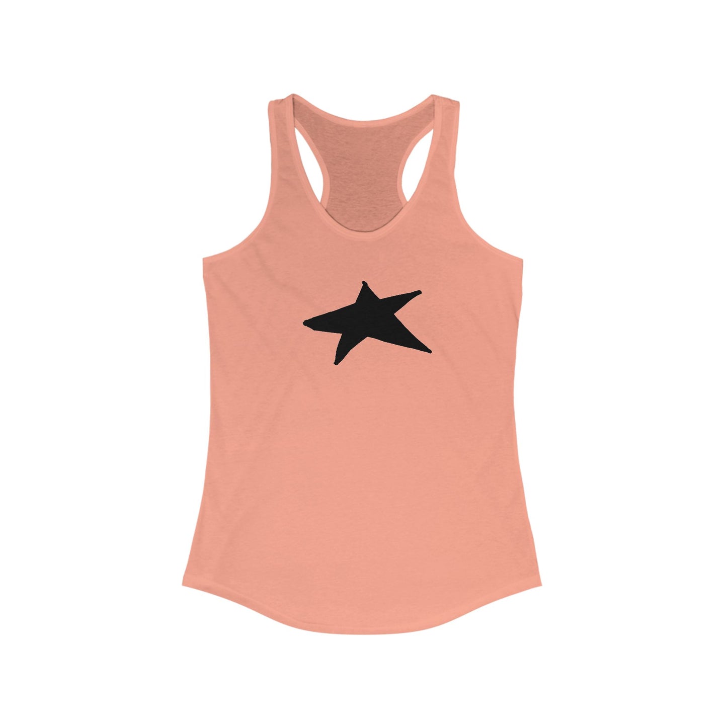 Black Star Women's Racerback Tank Top - Perfect for Casual Outings & Workouts