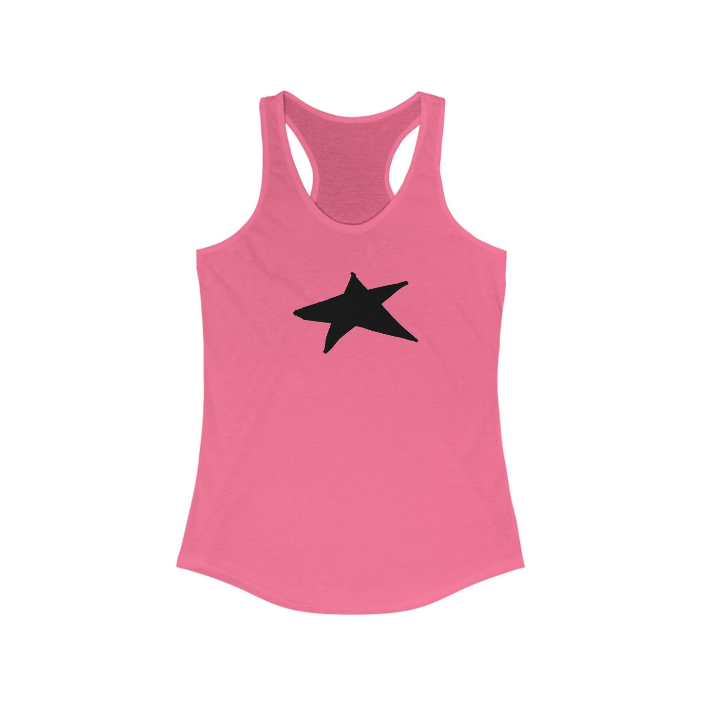 Black Star Women's Racerback Tank Top - Perfect for Casual Outings & Workouts