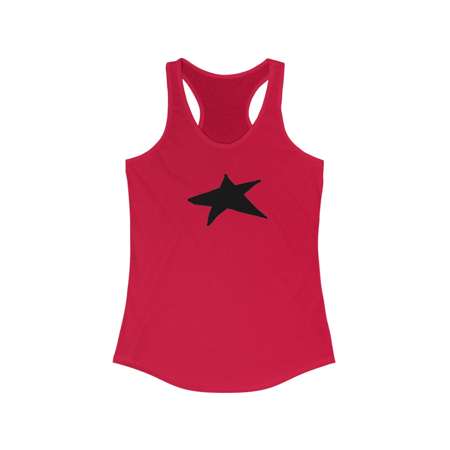 Black Star Women's Racerback Tank Top - Perfect for Casual Outings & Workouts
