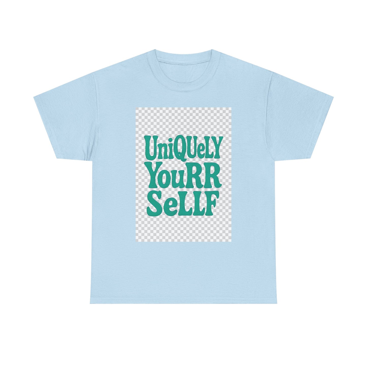 Uniquely You Unisex Heavy Cotton Tee – Empowerment Graphic Shirt, Everyday Comfort | HERARTSSSS