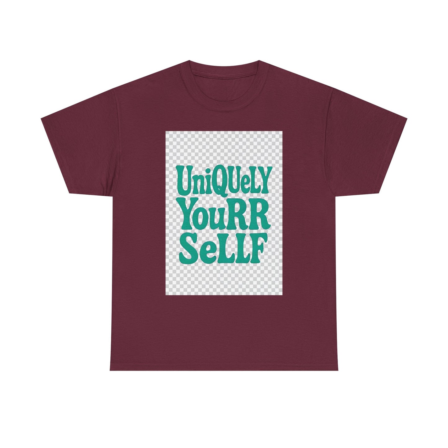 Uniquely You Unisex Heavy Cotton Tee – Empowerment Graphic Shirt, Everyday Comfort | HERARTSSSS