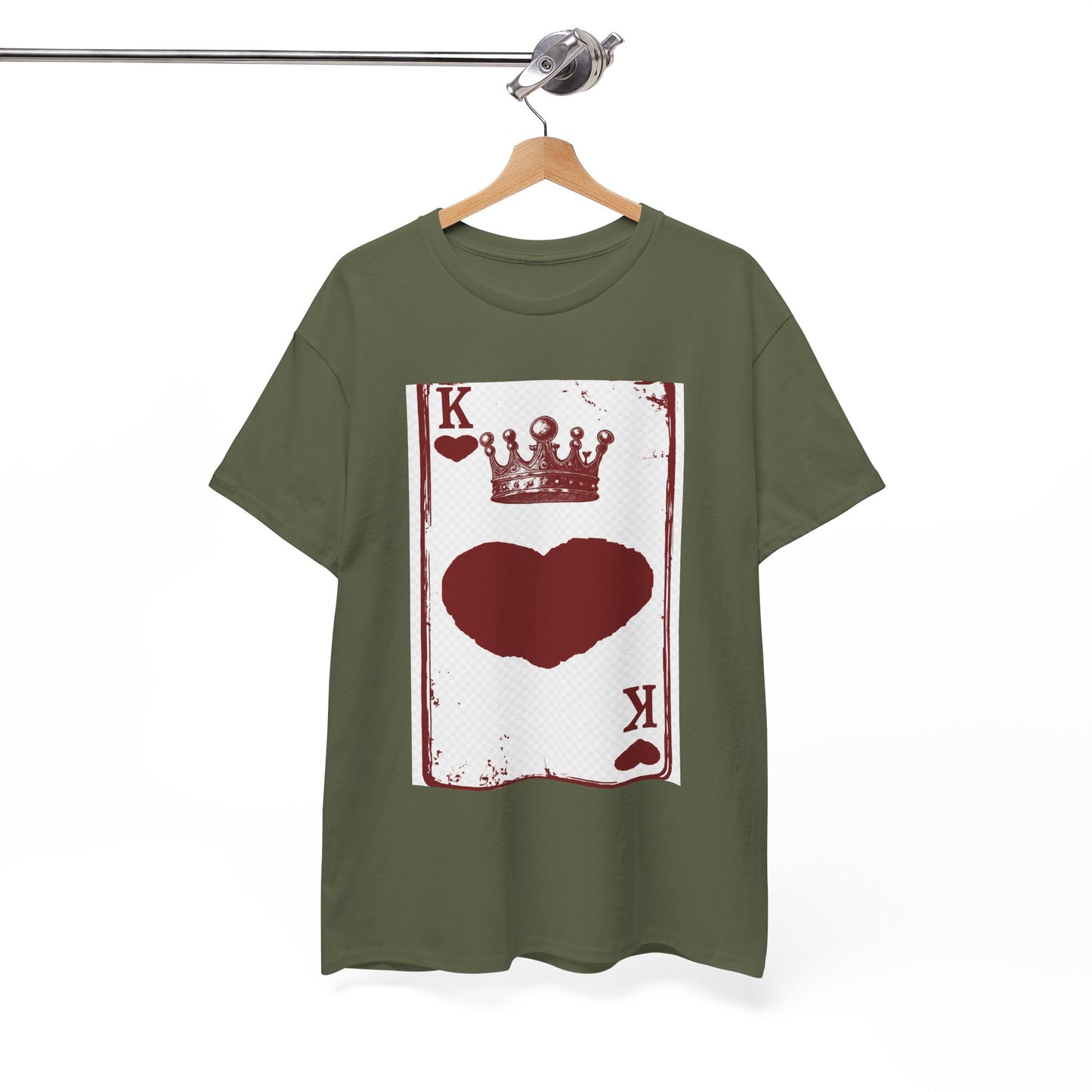 King of Hearts — Unisex Heavy Cotton Tee (Playing Card Graphic)