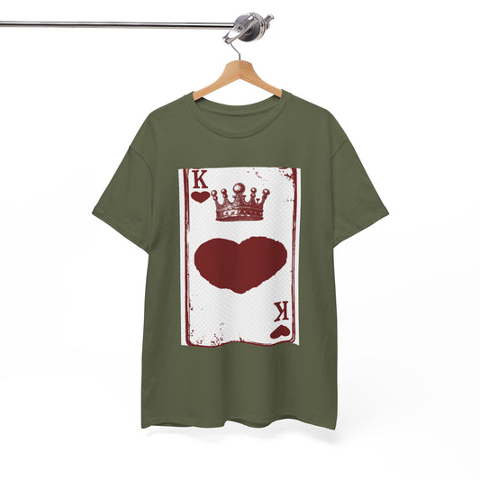 King of Hearts — Unisex Heavy Cotton Tee (Playing Card Graphic)