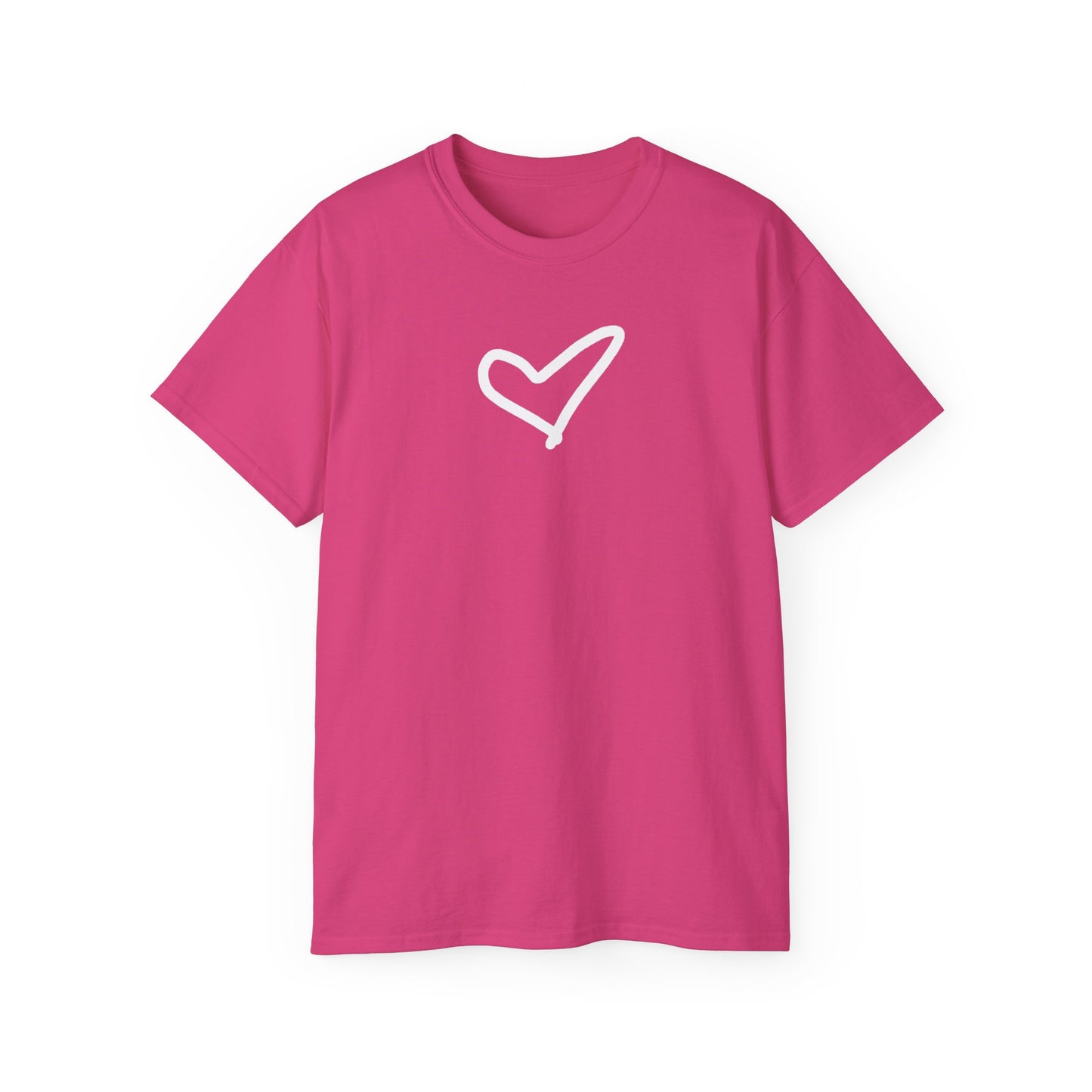 Heart Unisex Softstyle T-Shirt — 100% Ring-Spun Cotton