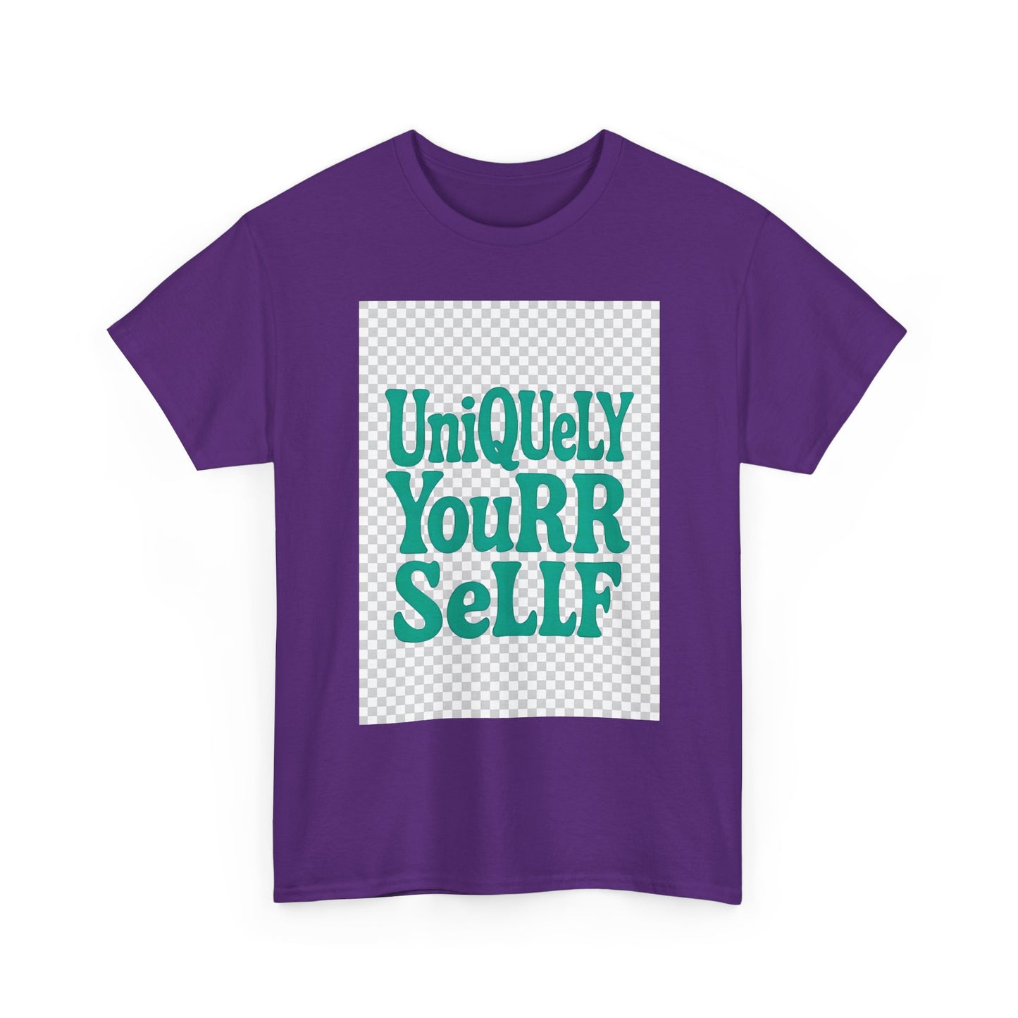 Uniquely You Unisex Heavy Cotton Tee – Empowerment Graphic Shirt, Everyday Comfort | HERARTSSSS