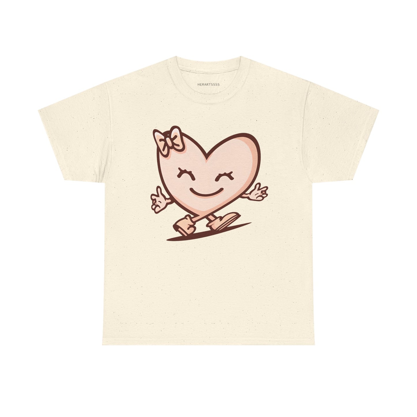 Heart Skating Tee, Cute Valentine Shirt, Unisex Cotton T-Shirt, Love Graphic Tee, Skater Gift, Couples Shirt, Birthday Present | HERARTSSSS™