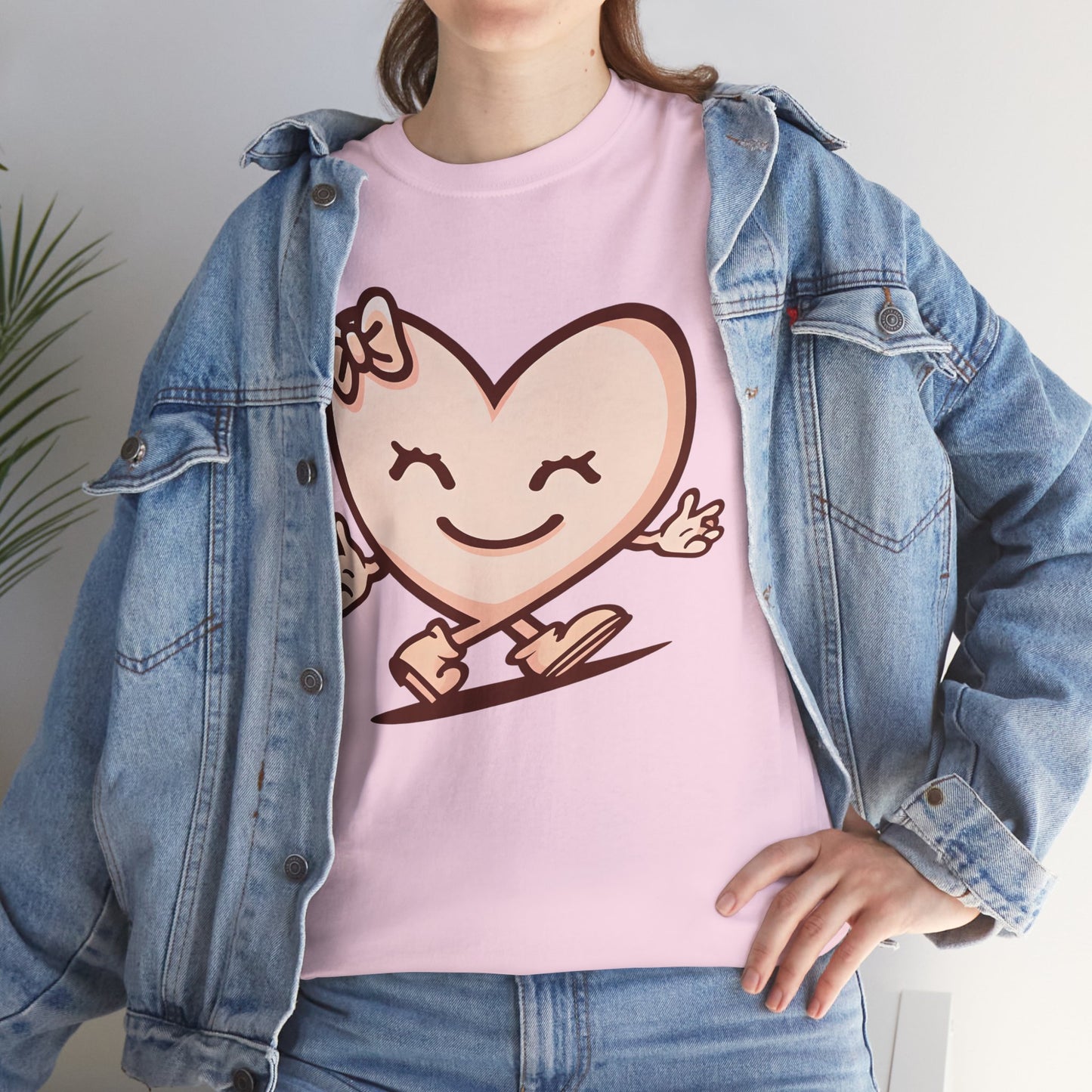 Heart Skating Tee, Cute Valentine Shirt, Unisex Cotton T-Shirt, Love Graphic Tee, Skater Gift, Couples Shirt, Birthday Present