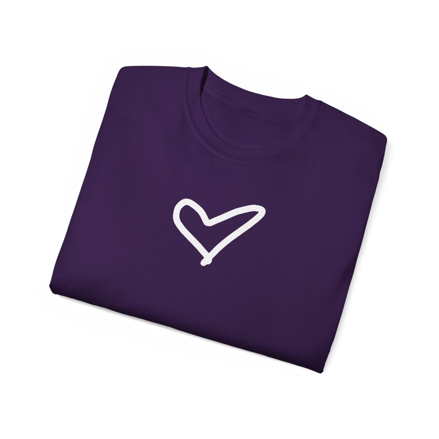 Heart Unisex Softstyle T-Shirt — 100% Ring-Spun Cotton