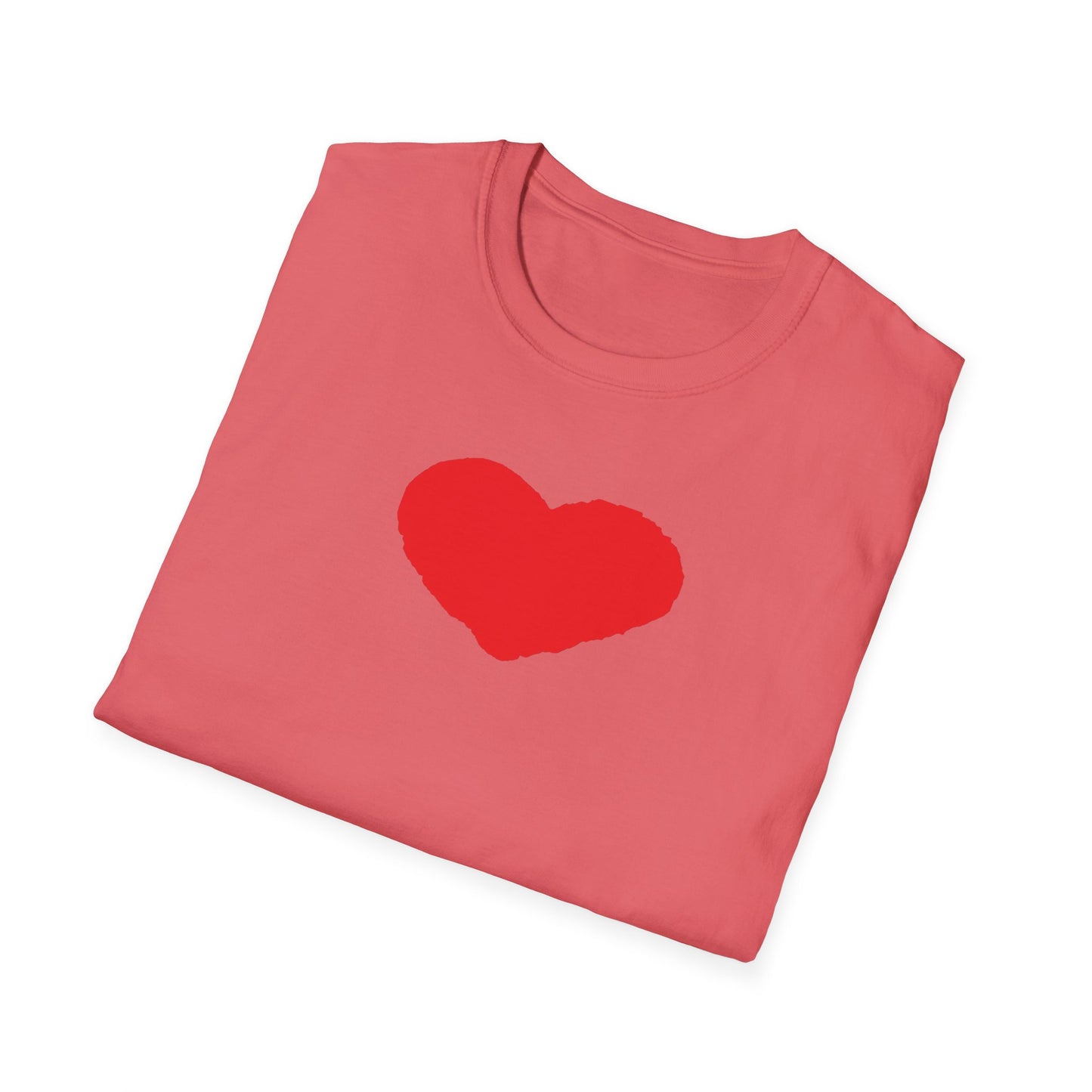 Heart Unisex Softstyle T-Shirt — 100% Ring-Spun Cotton