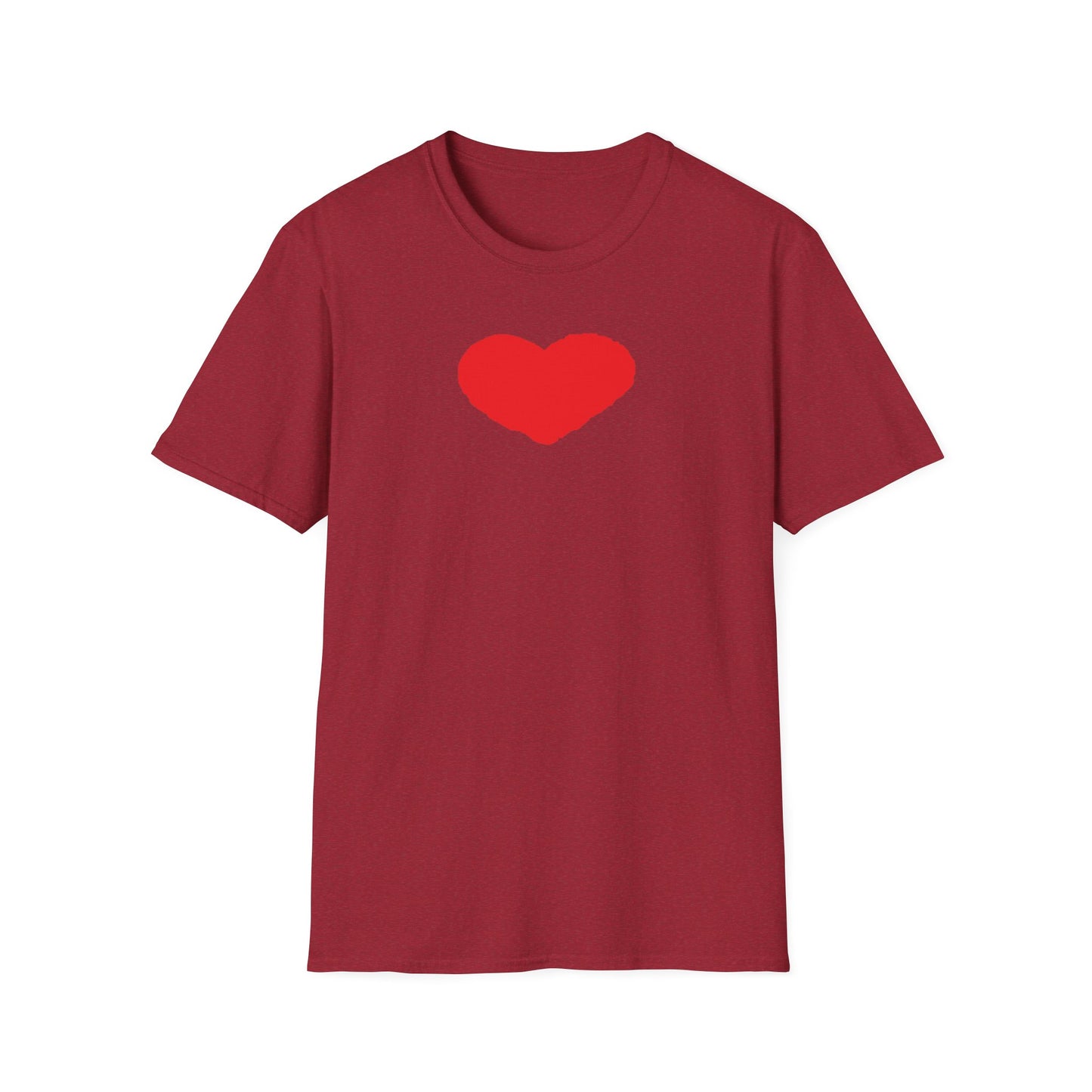 Heart Unisex Softstyle T-Shirt — 100% Ring-Spun Cotton