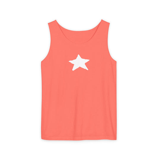Star Unisex Garment-Dyed Tank Top — 100% Ring-Spun US Cotton