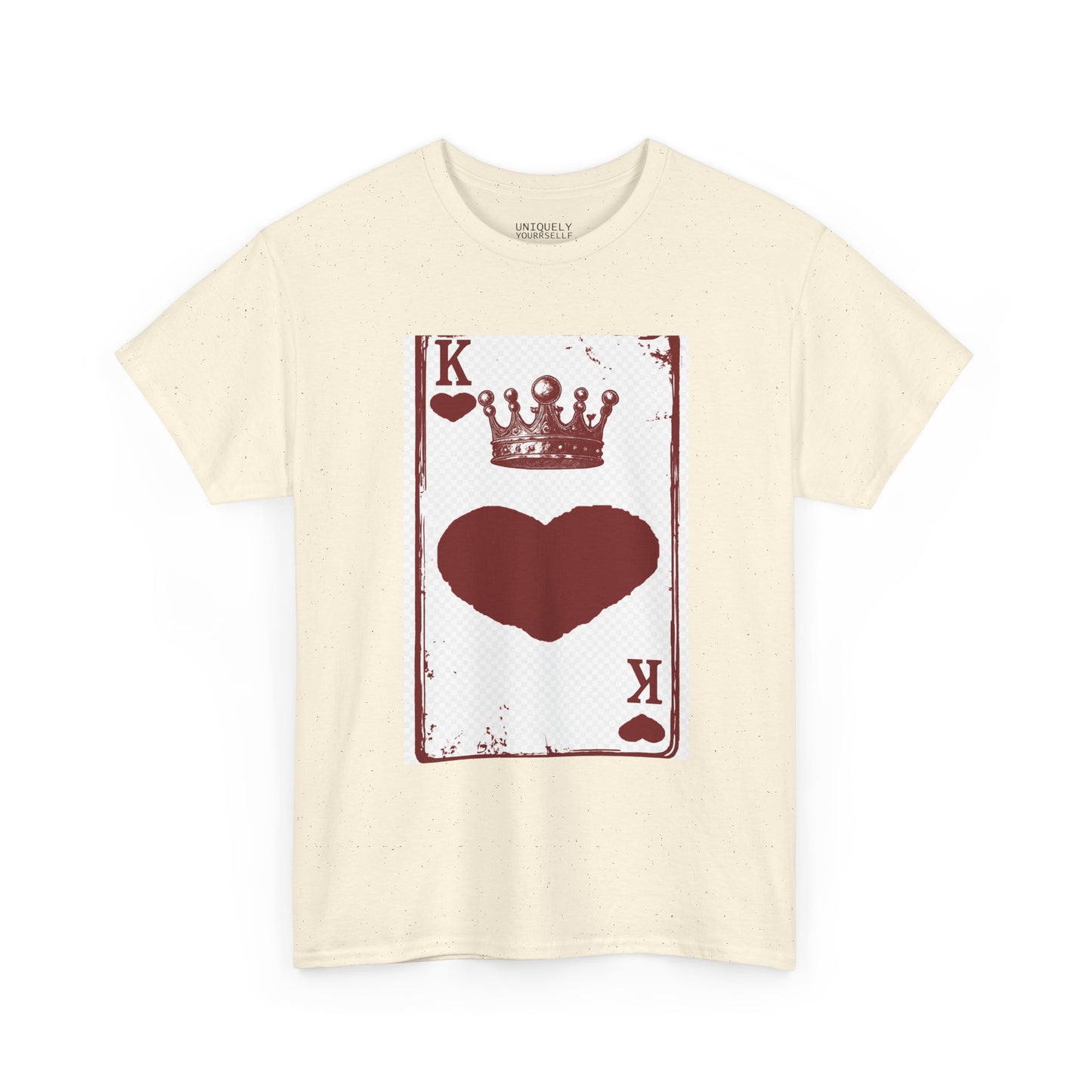 King of Hearts — Unisex Heavy Cotton Tee (Playing Card Graphic) | UNIQUELY YOURRSELLF