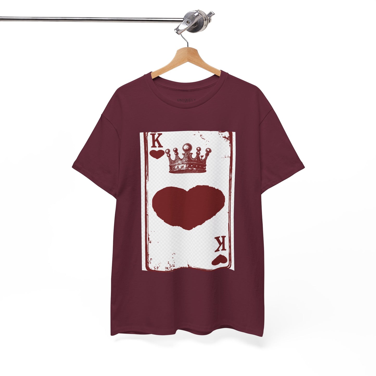King of Hearts — Unisex Heavy Cotton Tee (Playing Card Graphic) | UNIQUELY YOURRSELLF