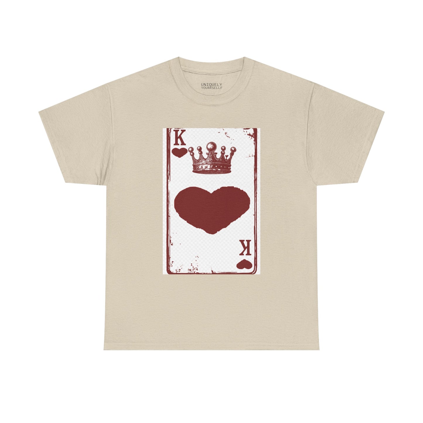 King of Hearts — Unisex Heavy Cotton Tee (Playing Card Graphic) | UNIQUELY YOURRSELLF