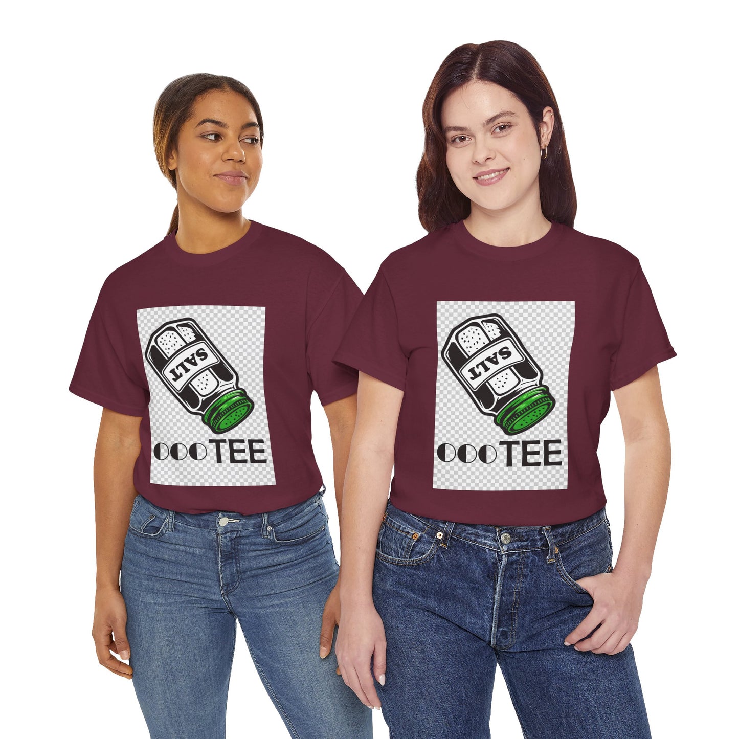 Salt TEE Shirt — Unisex Heavy Cotton Tee, Smooth Print Surface