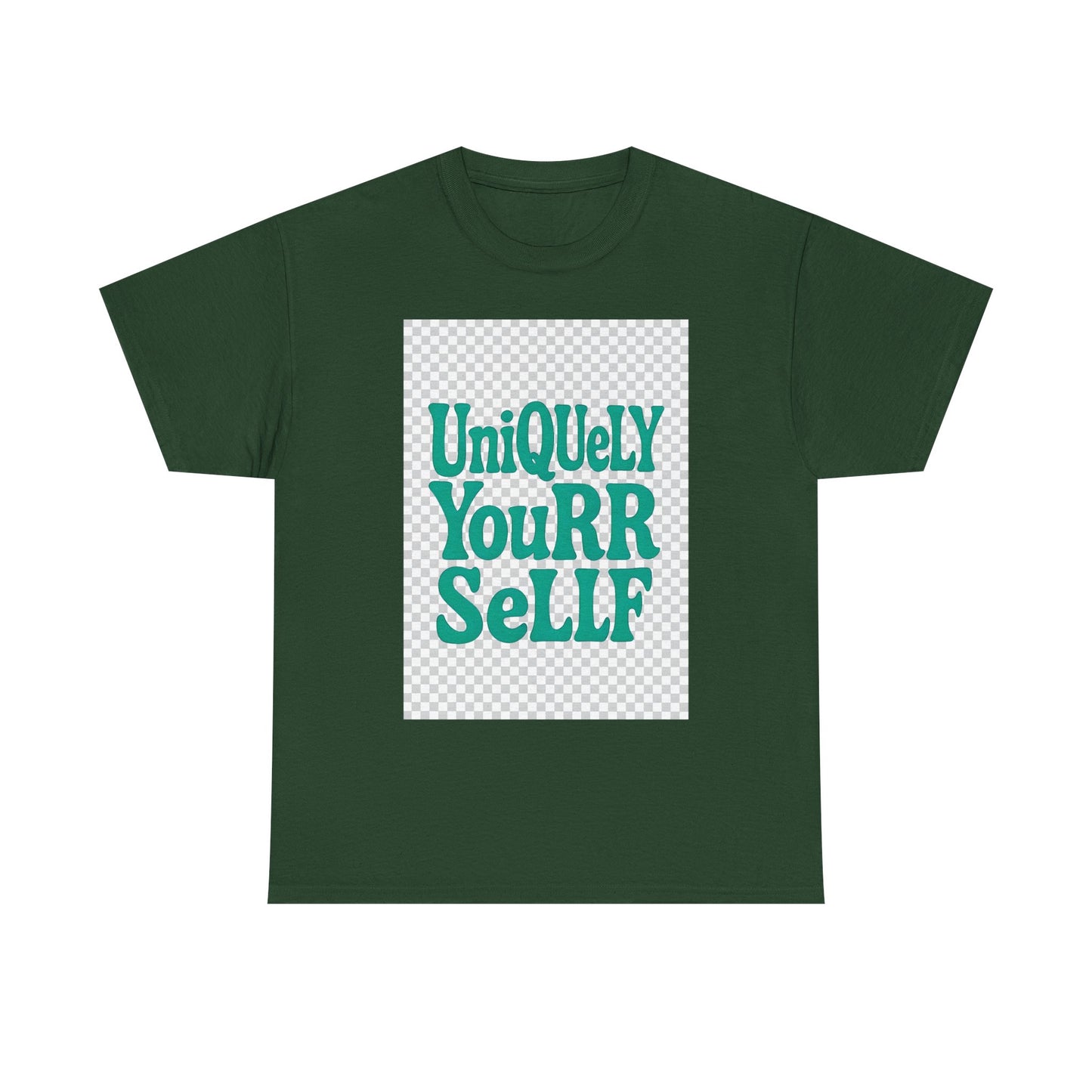 Uniquely You Unisex Heavy Cotton Tee – Empowerment Graphic Shirt, Everyday Comfort | HERARTSSSS