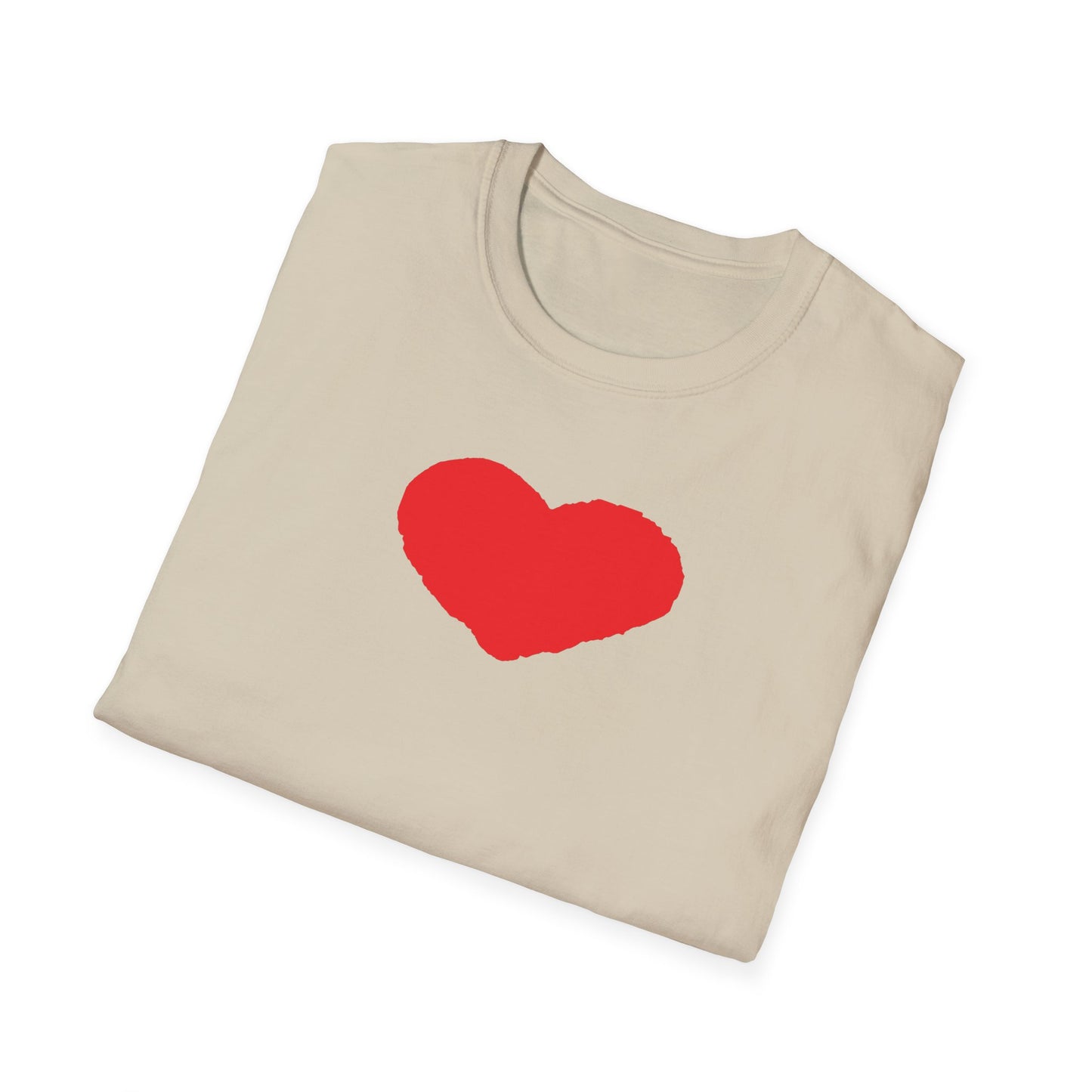 Heart Unisex Softstyle T-Shirt — 100% Ring-Spun Cotton