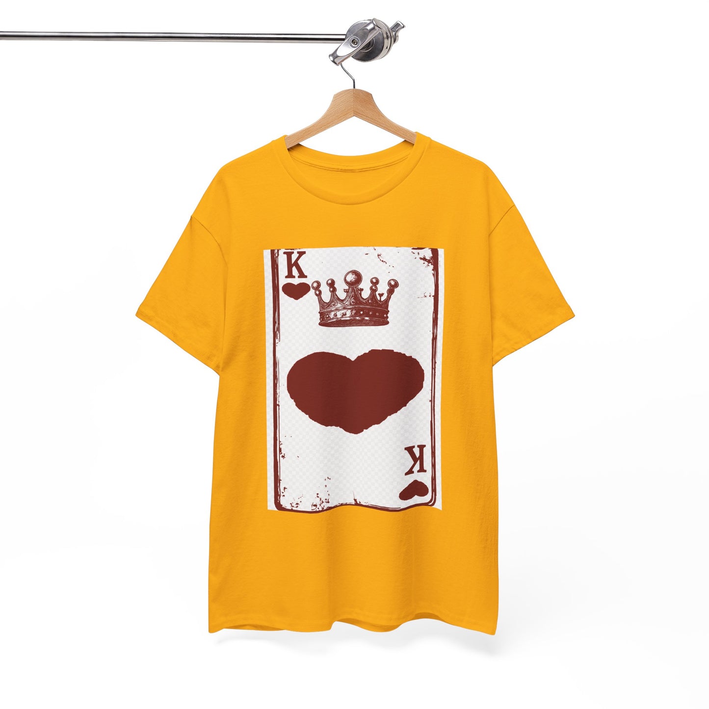 King of Hearts — Unisex Heavy Cotton Tee (Playing Card Graphic)
