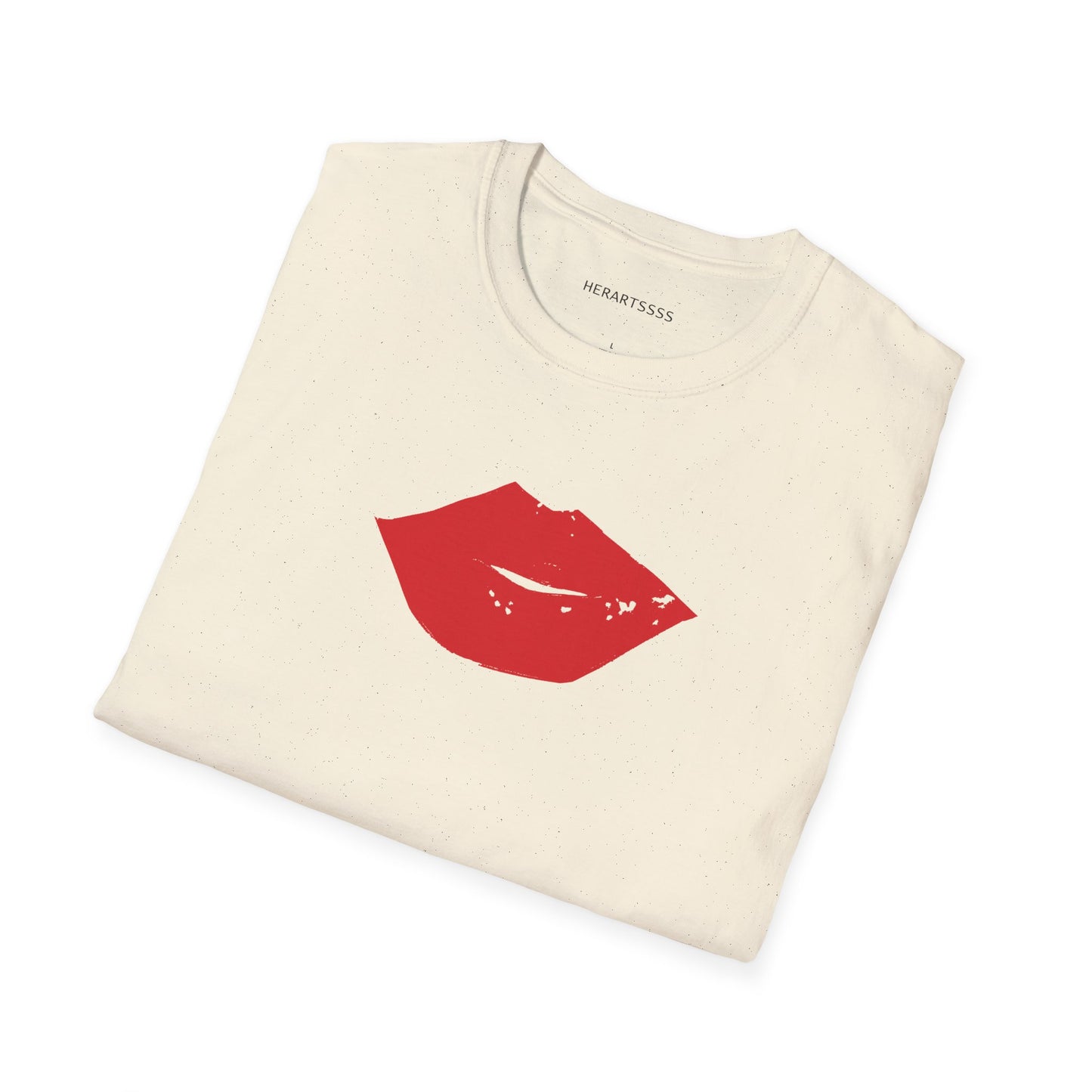 Kiss Mark Unisex Softstyle T-Shirt — 100% Ring-Spun Cotton | HERARTSSSS