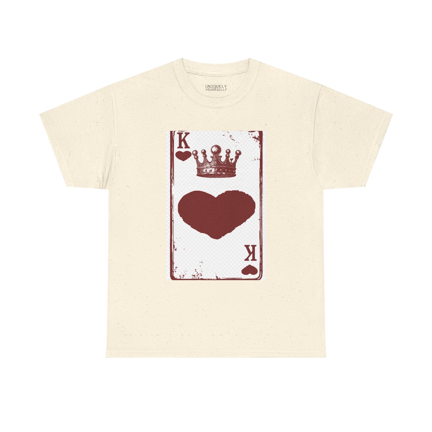 King of Hearts — Unisex Heavy Cotton Tee (Playing Card Graphic) | UNIQUELY YOURRSELLF