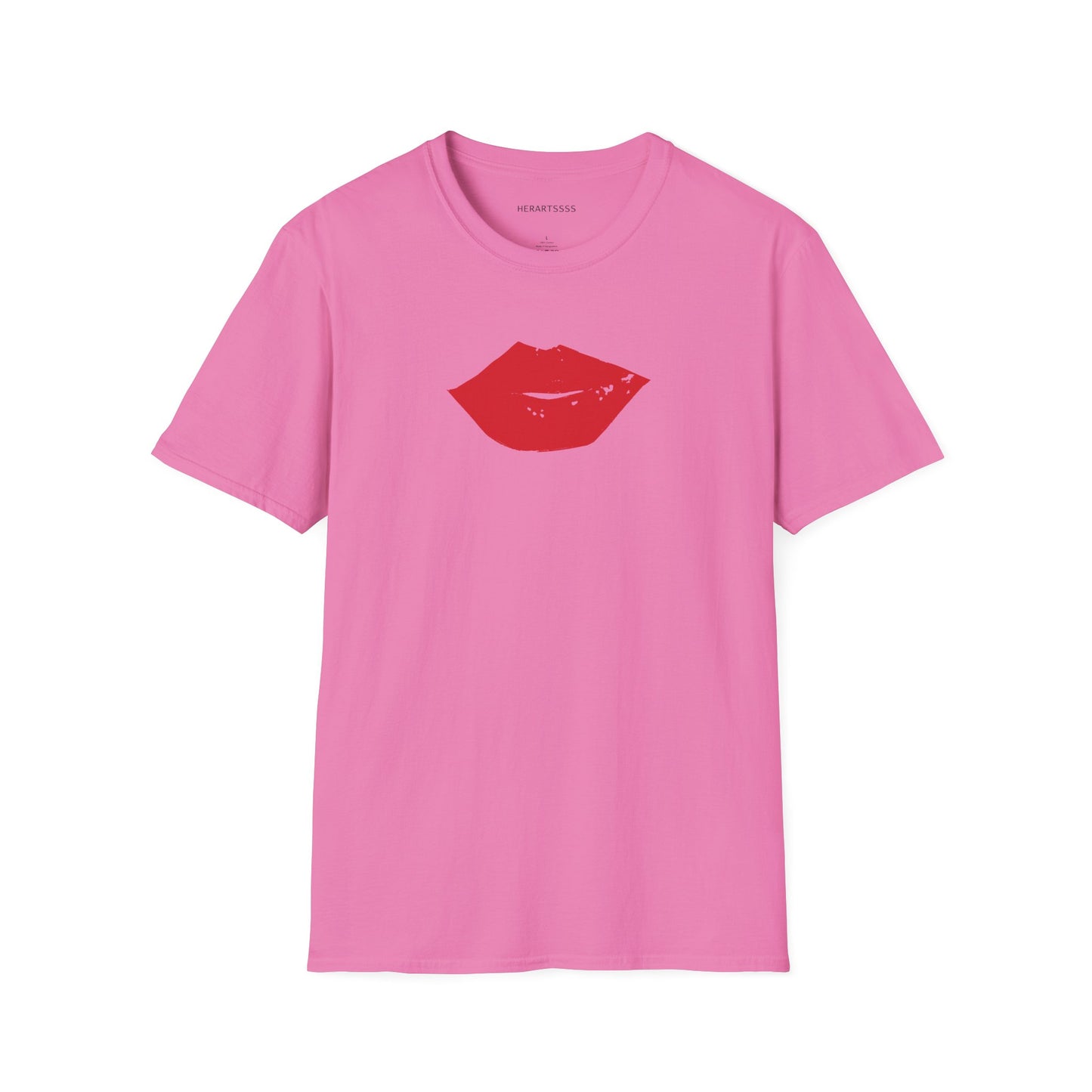 Kiss Mark Unisex Softstyle T-Shirt — 100% Ring-Spun Cotton | HERARTSSSS