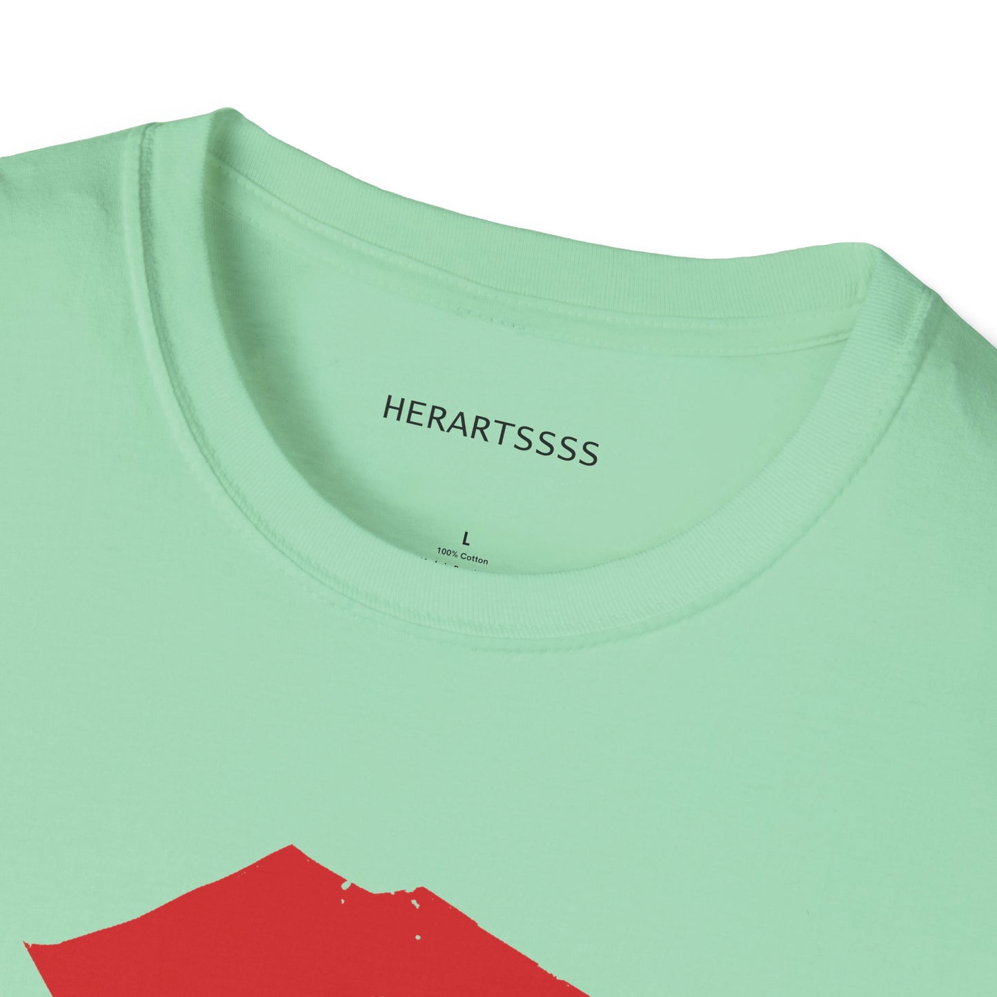 Kiss Mark Unisex Softstyle T-Shirt — 100% Ring-Spun Cotton | HERARTSSSS