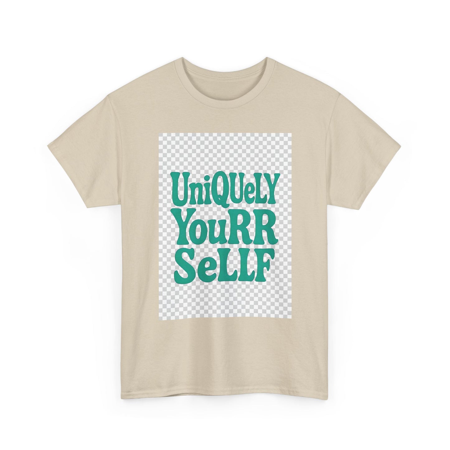 Uniquely You Unisex Heavy Cotton Tee – Empowerment Graphic Shirt, Everyday Comfort | HERARTSSSS