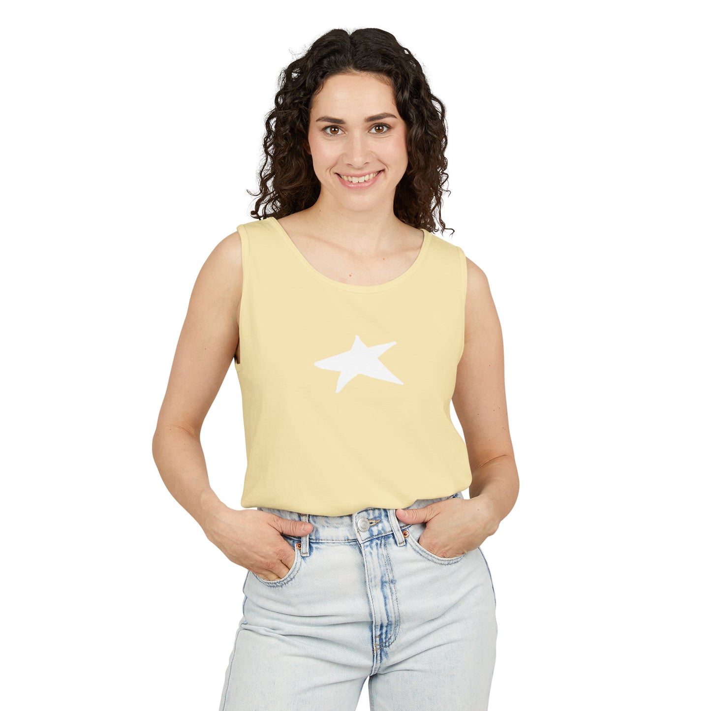 Unisex Star Garment-Dyed Tank Top — 100% Ring-Spun US Cotton