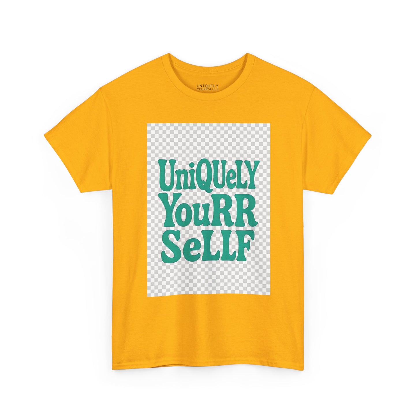Uniquely Yourrsellf Unisex Heavy Cotton Tee – Empowerment Graphic Shirt, Everyday Comfort | UNIQUELY YOURRSELLF