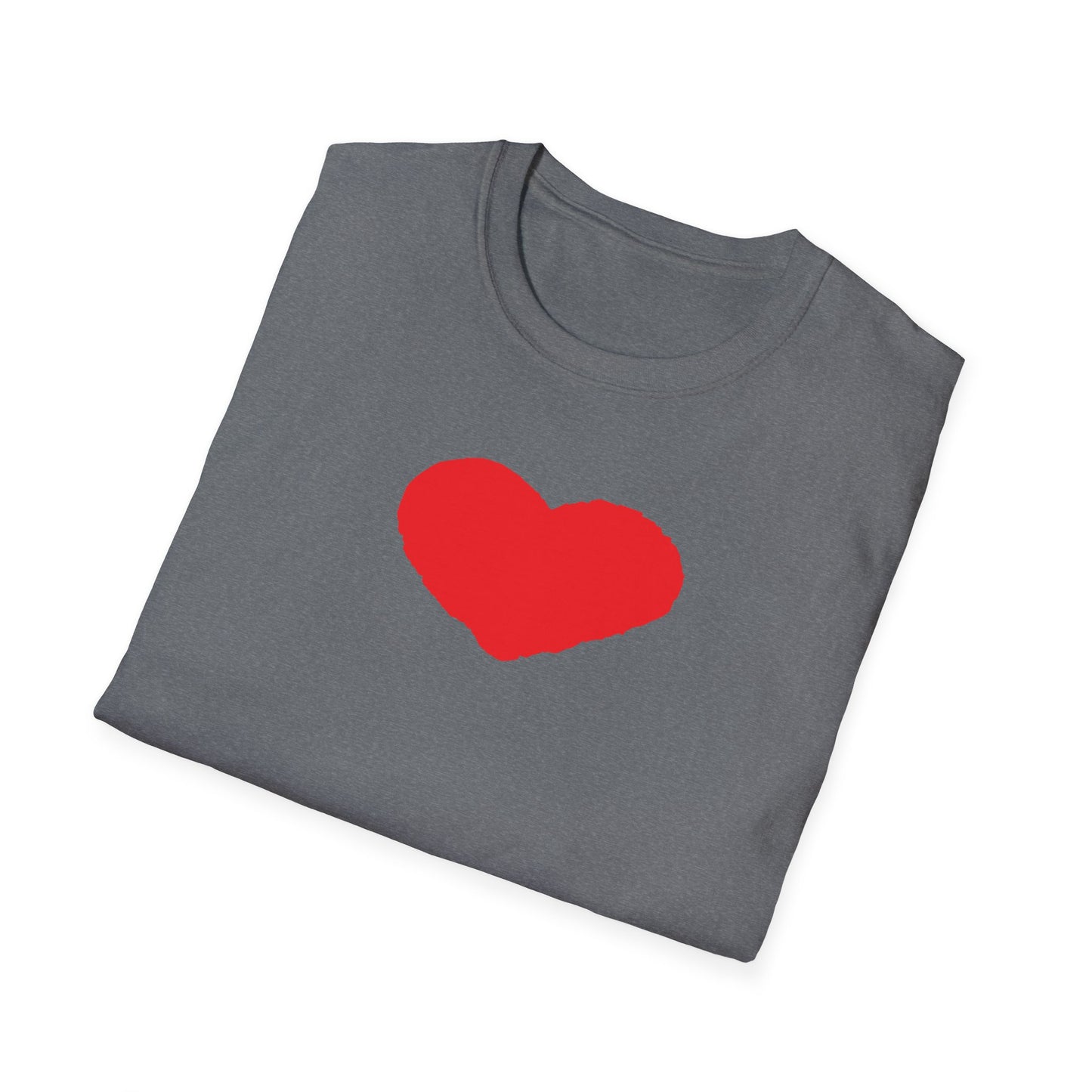 Heart Unisex Softstyle T-Shirt — 100% Ring-Spun Cotton