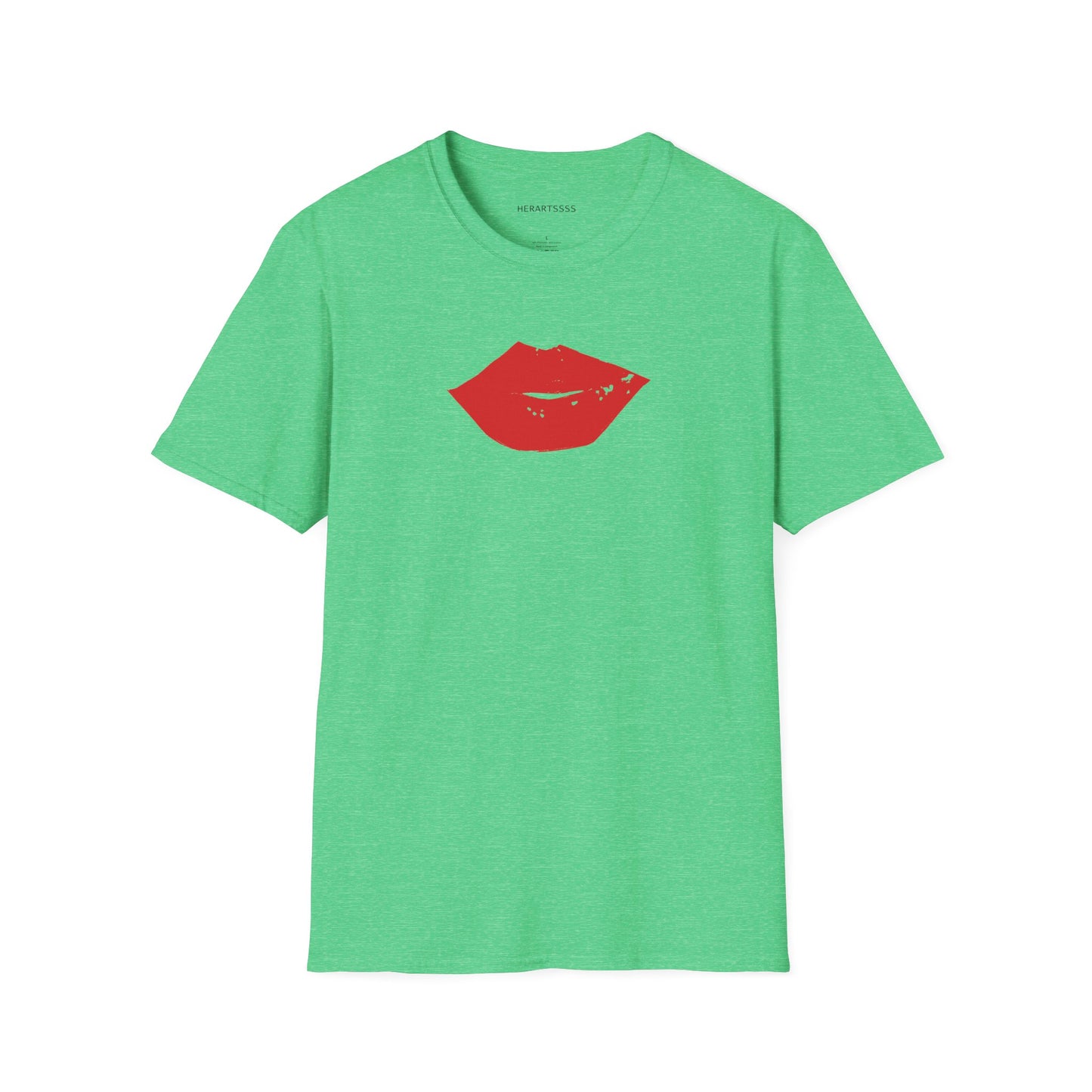 Kiss Mark Unisex Softstyle T-Shirt — 100% Ring-Spun Cotton | HERARTSSSS