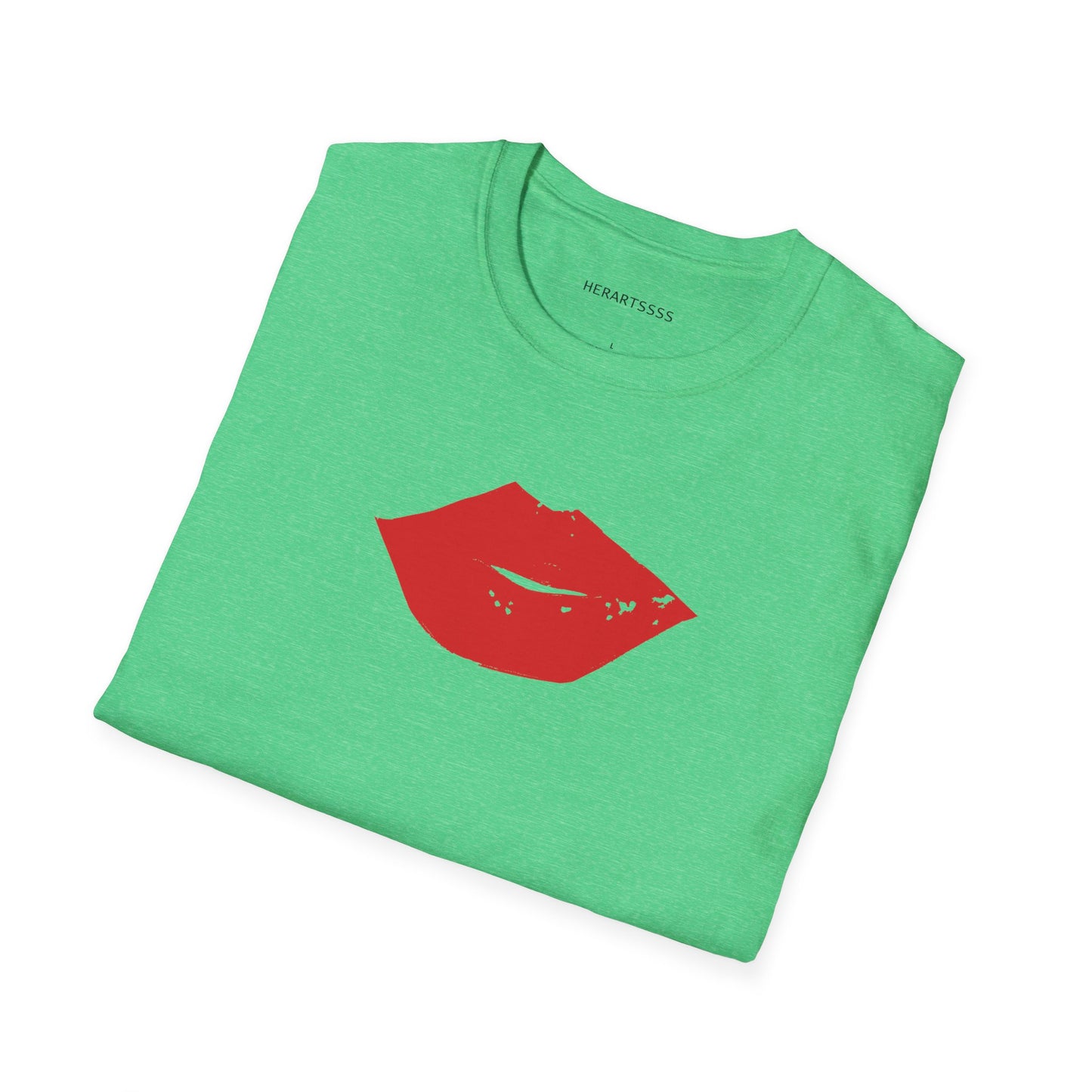 Kiss Mark Unisex Softstyle T-Shirt — 100% Ring-Spun Cotton | HERARTSSSS