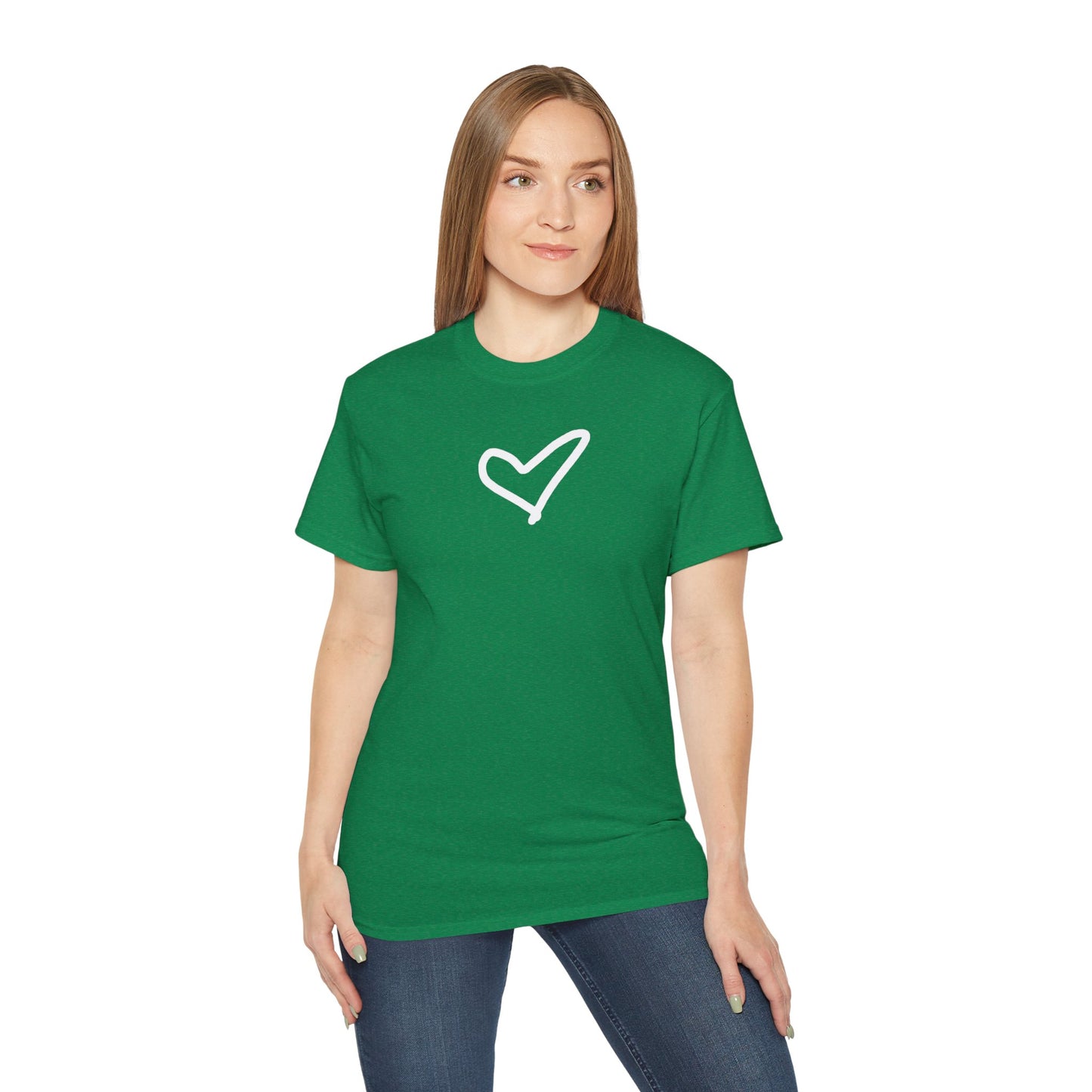 Heart Unisex Softstyle T-Shirt — 100% Ring-Spun Cotton