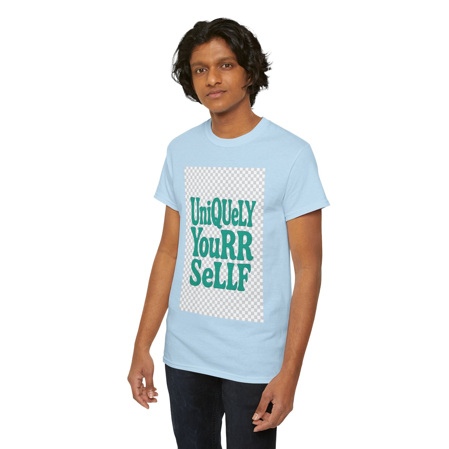 Uniquely Yourrsellf Unisex Heavy Cotton Tee – Empowerment Graphic Shirt, Everyday Comfort | UNIQUELY YOURRSELLF