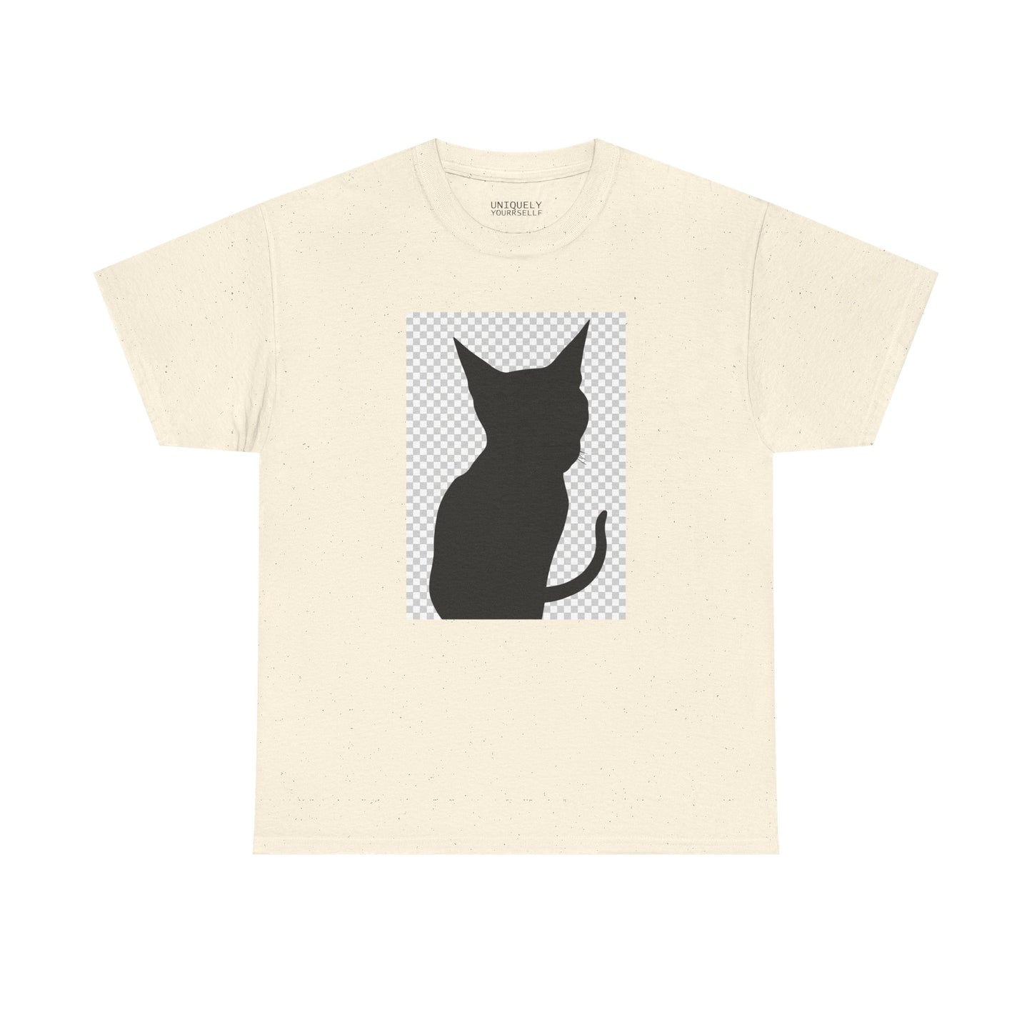 Cat Silhouette Unisex Tee — Heavy Cotton Graphic Shirt for Cat Lovers | UNIQUELY YOURRSELLF ®