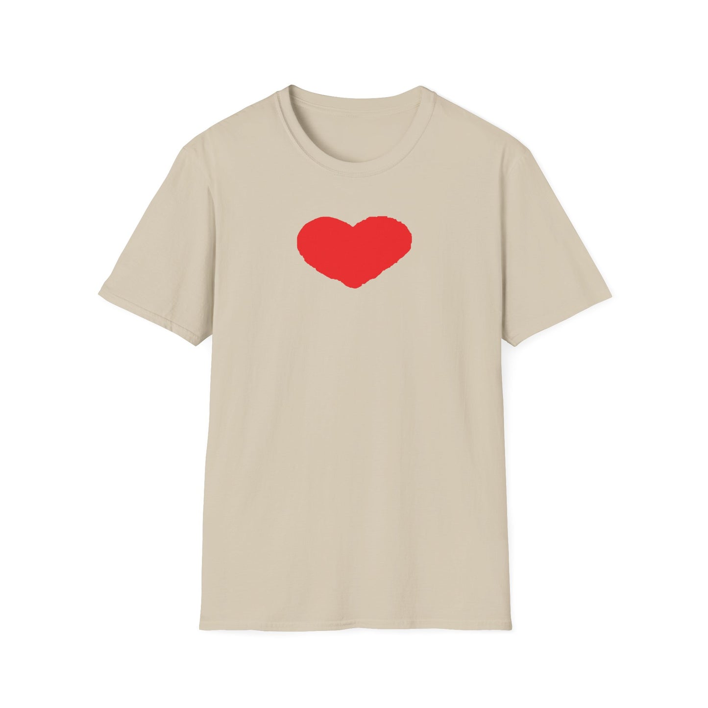 Heart Unisex Softstyle T-Shirt — 100% Ring-Spun Cotton