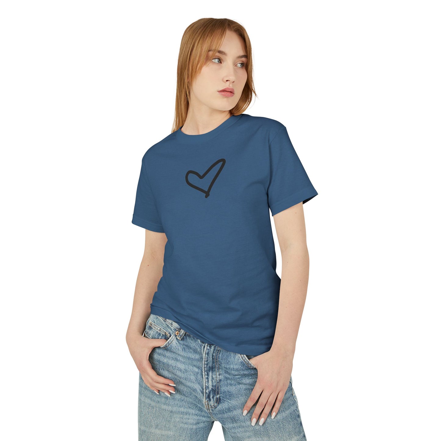 Unisex Heart Ultra Cotton Tee — Garment-Dyed Heavy Cotton
