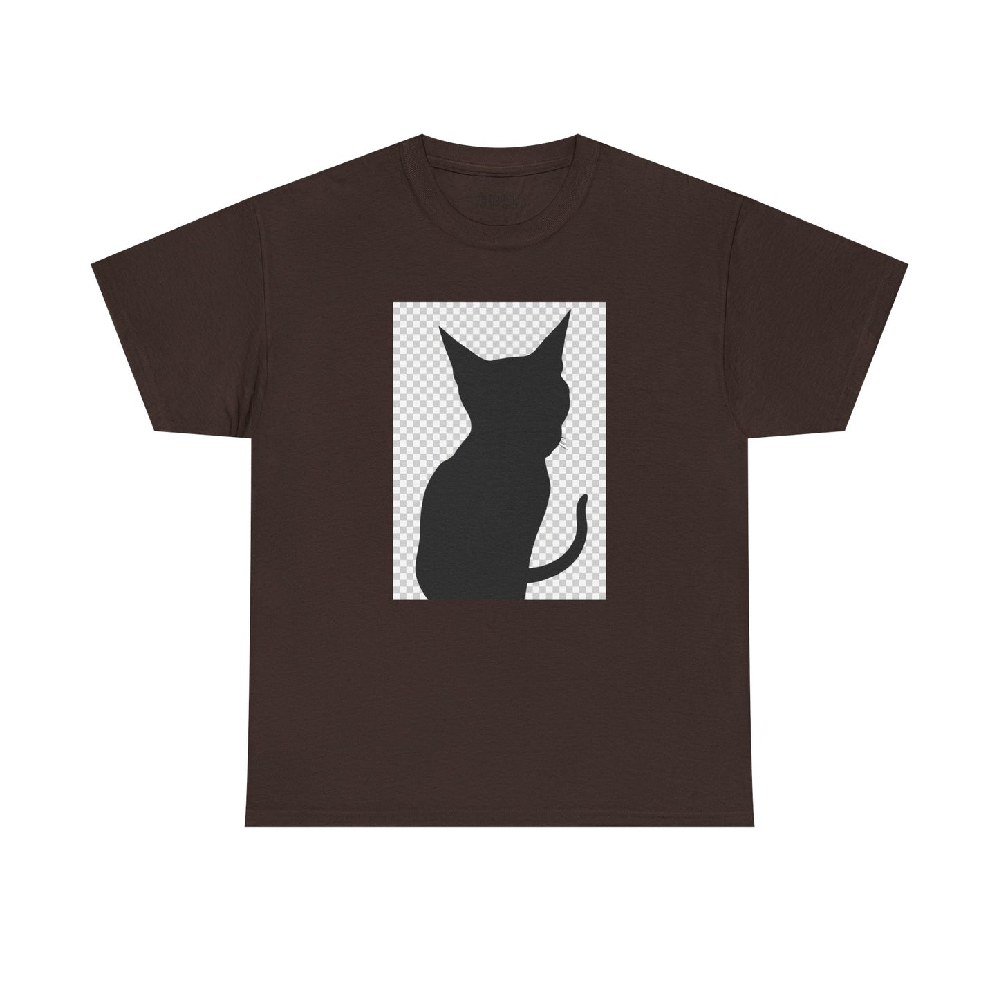Cat Silhouette Unisex Tee — Heavy Cotton Graphic Shirt for Cat Lovers | UNIQUELY YOURRSELLF ®