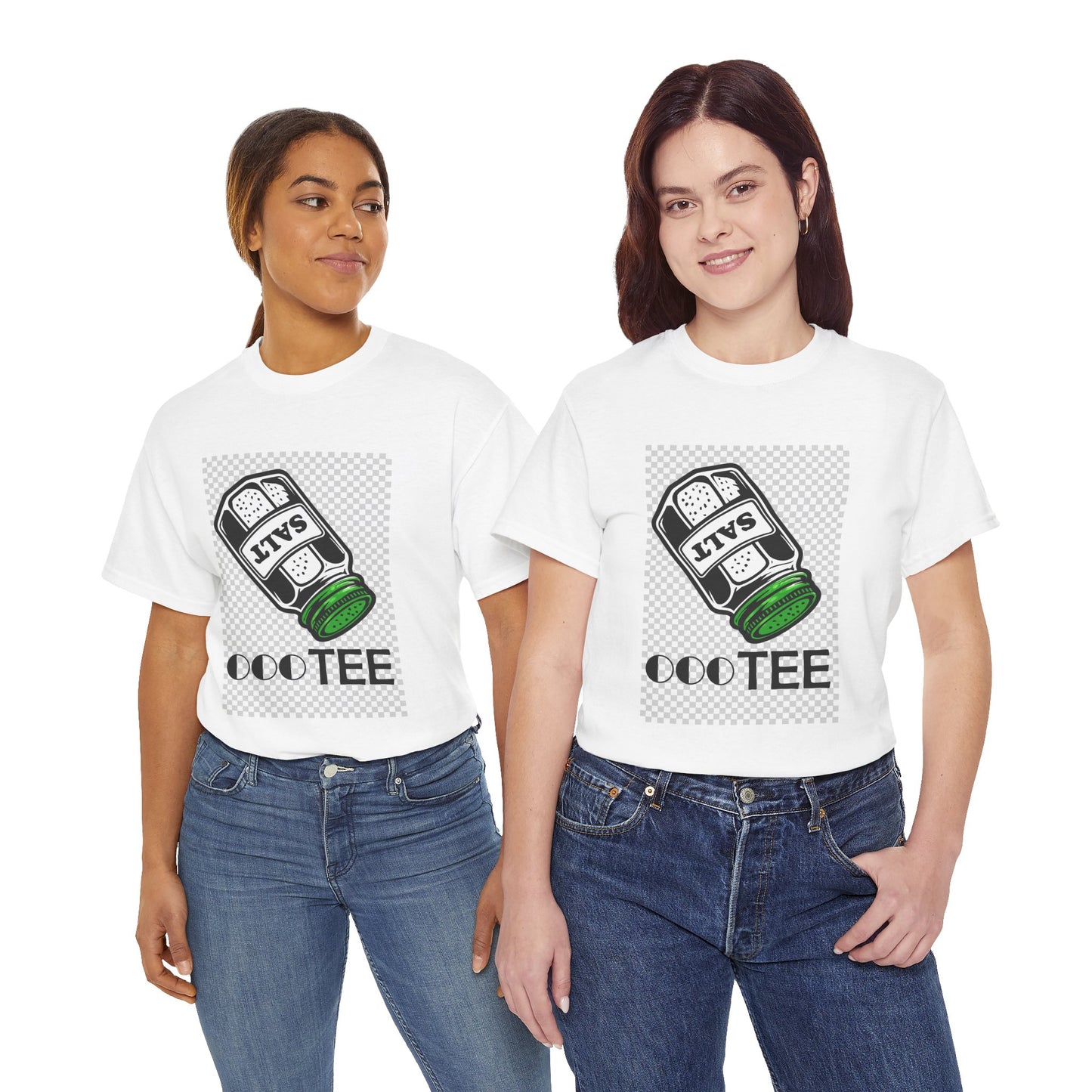 Salt TEE Shirt — Unisex Heavy Cotton Tee, Smooth Print Surface