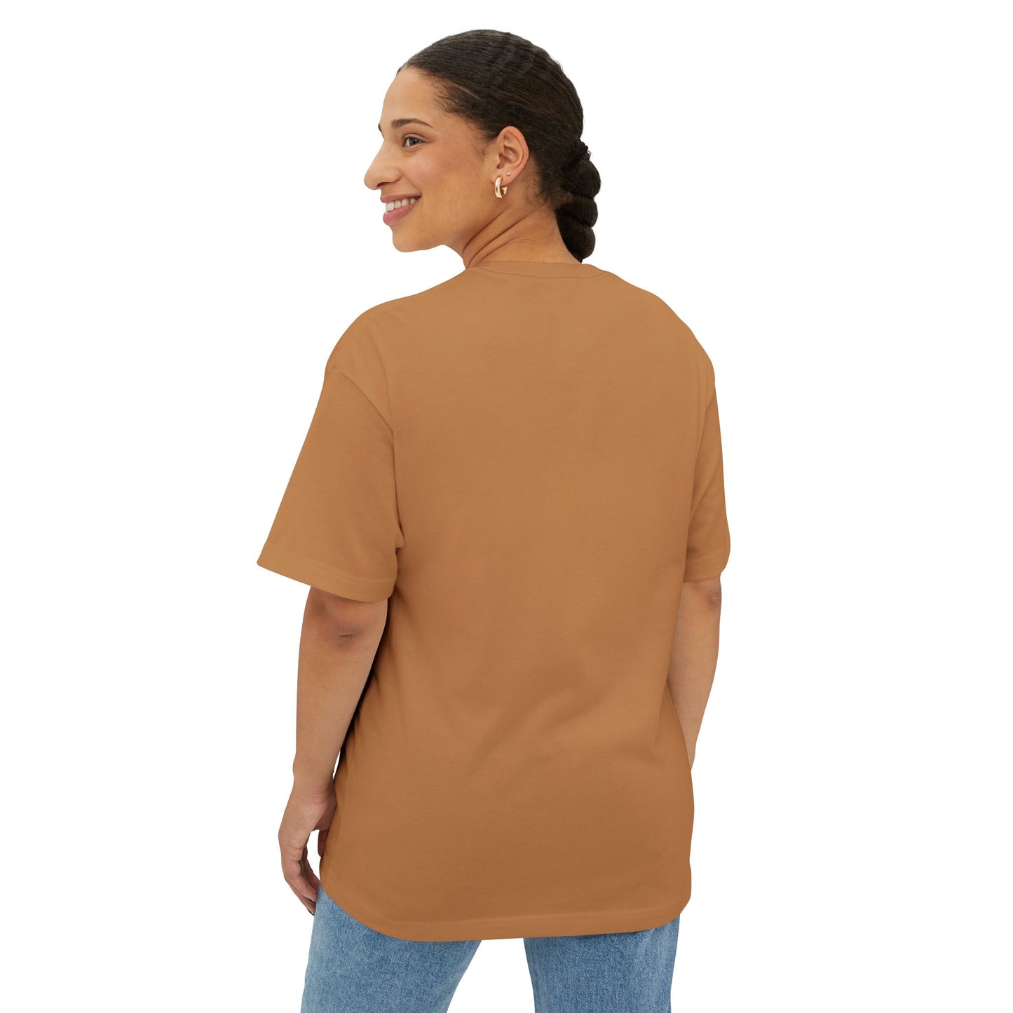 Star Unisex Oversized Boxy Tee — Dropped Shoulder Casual Tee (100% Cotton) | HERARTSSSS