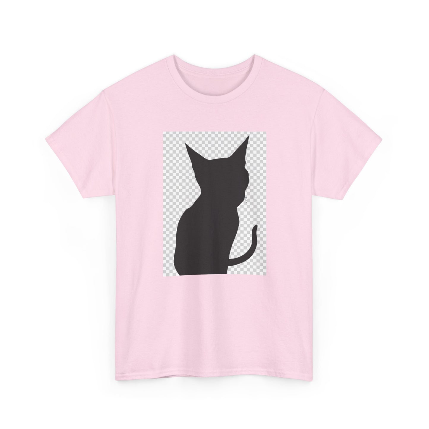 Cat Silhouette Unisex Tee — Heavy Cotton Graphic Shirt for Cat Lovers | HERARTSSSS