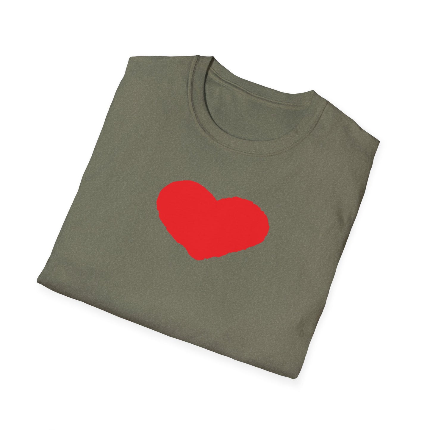 Heart Unisex Softstyle T-Shirt — 100% Ring-Spun Cotton