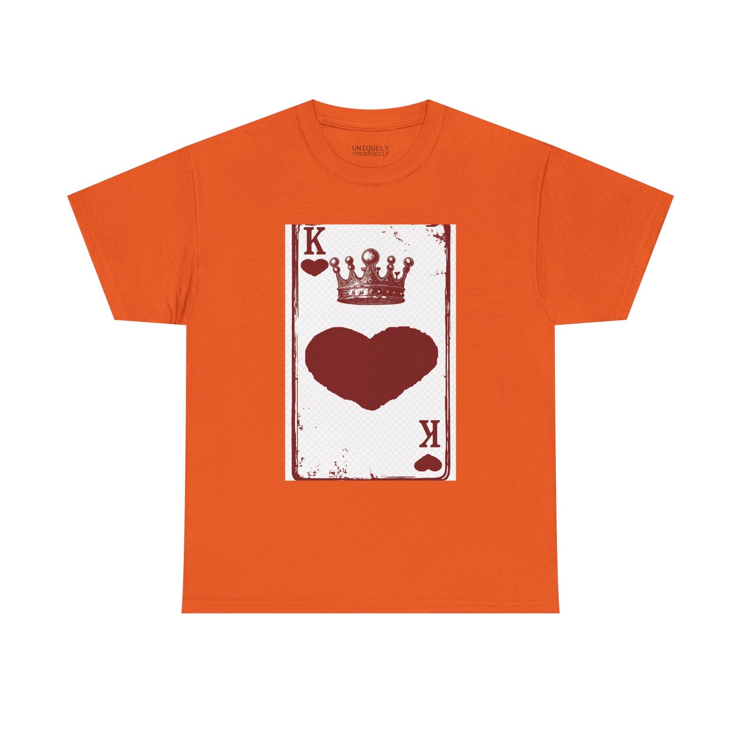 King of Hearts — Unisex Heavy Cotton Tee (Playing Card Graphic) | UNIQUELY YOURRSELLF
