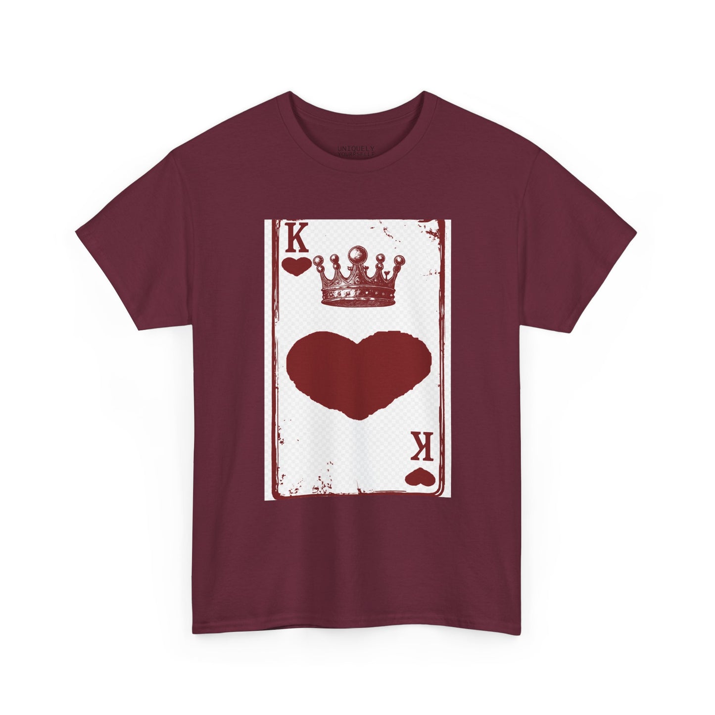 King of Hearts — Unisex Heavy Cotton Tee (Playing Card Graphic) | UNIQUELY YOURRSELLF